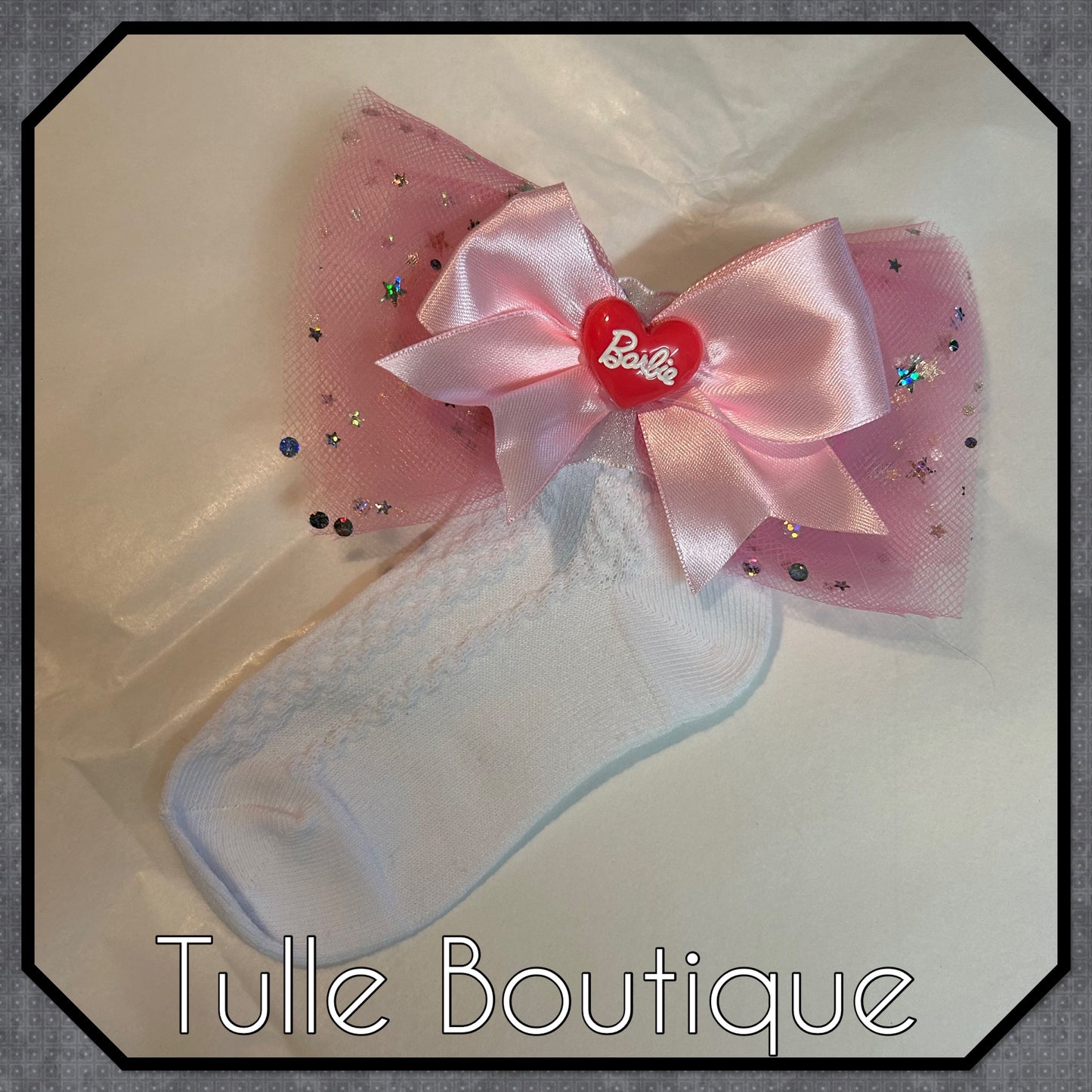 Girls Barbie pink birthday party tutu outfit