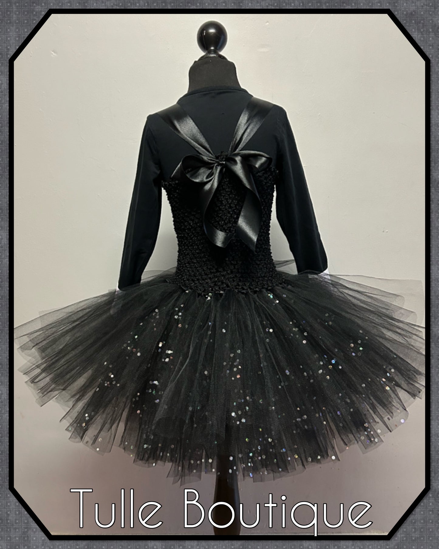 Wednesday Addams halloween birthday party tutu dress