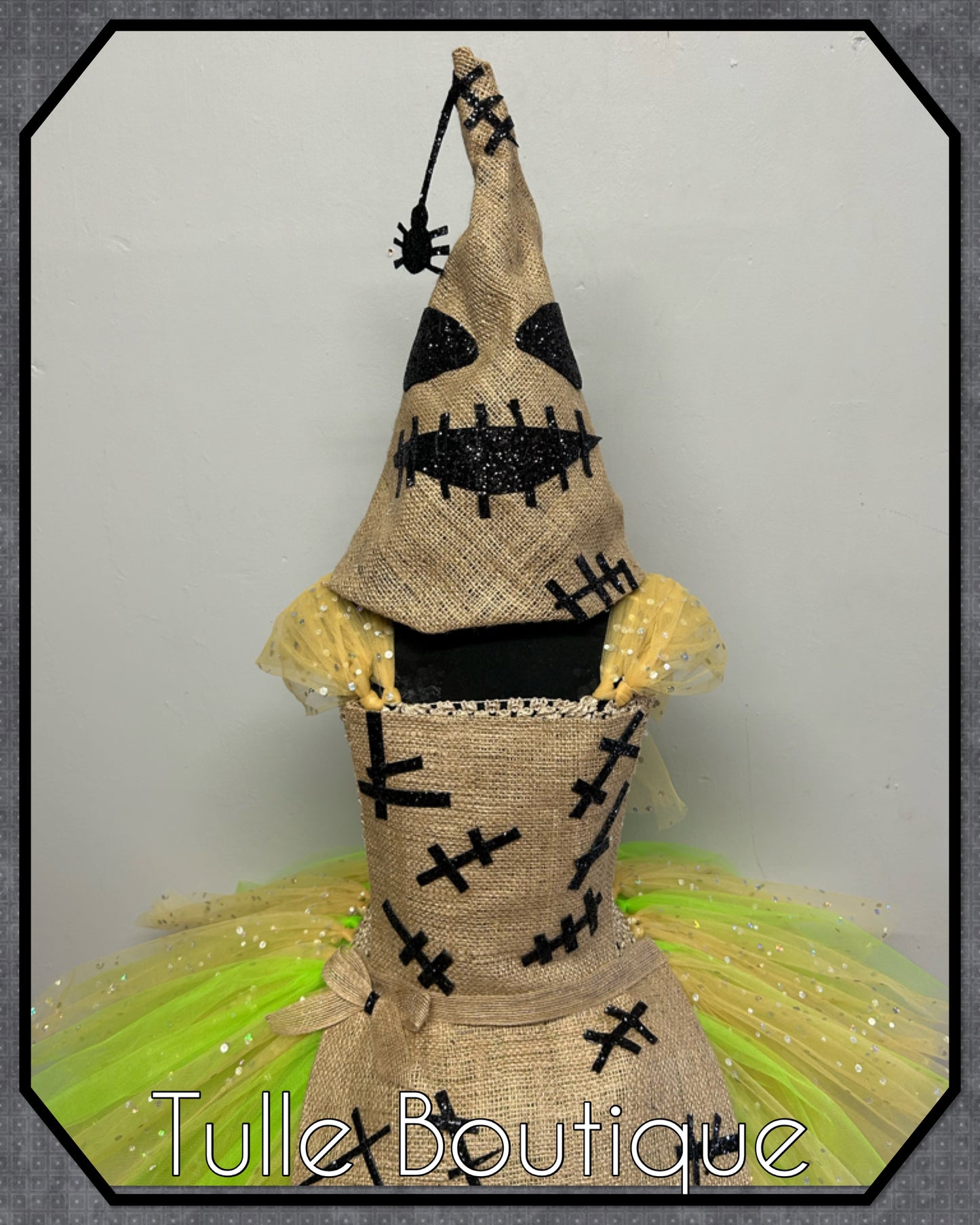 Girls toddlers Oogie Boogie costume nightmare before Christmas tutu dress party outfit