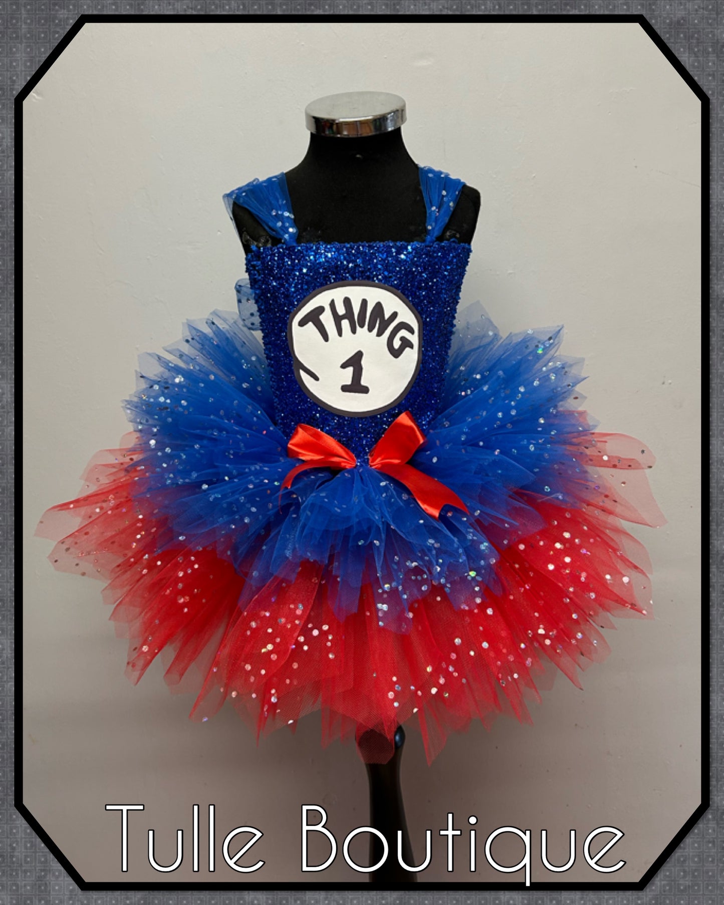 Thing 1 Thing 2 Halloween birthday world book tutu dress