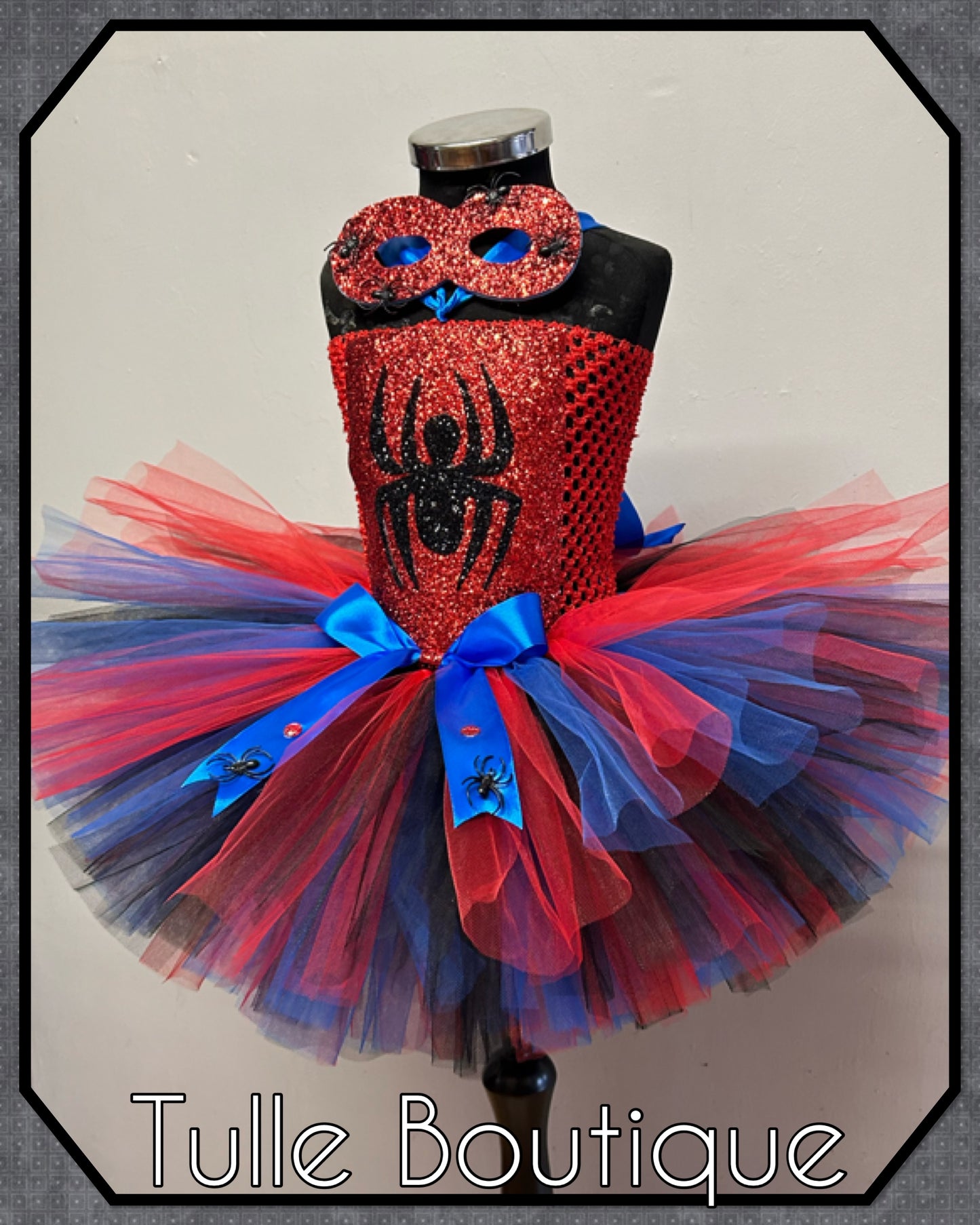 Girls toddlers Spiderman princess superhero birthday tutu dress