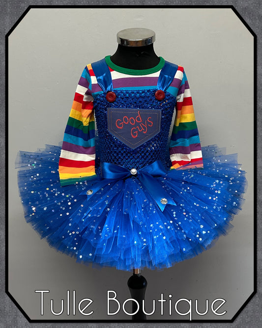 Girls Chucky Child’s Play Scary doll halloween birthday party tutu dress