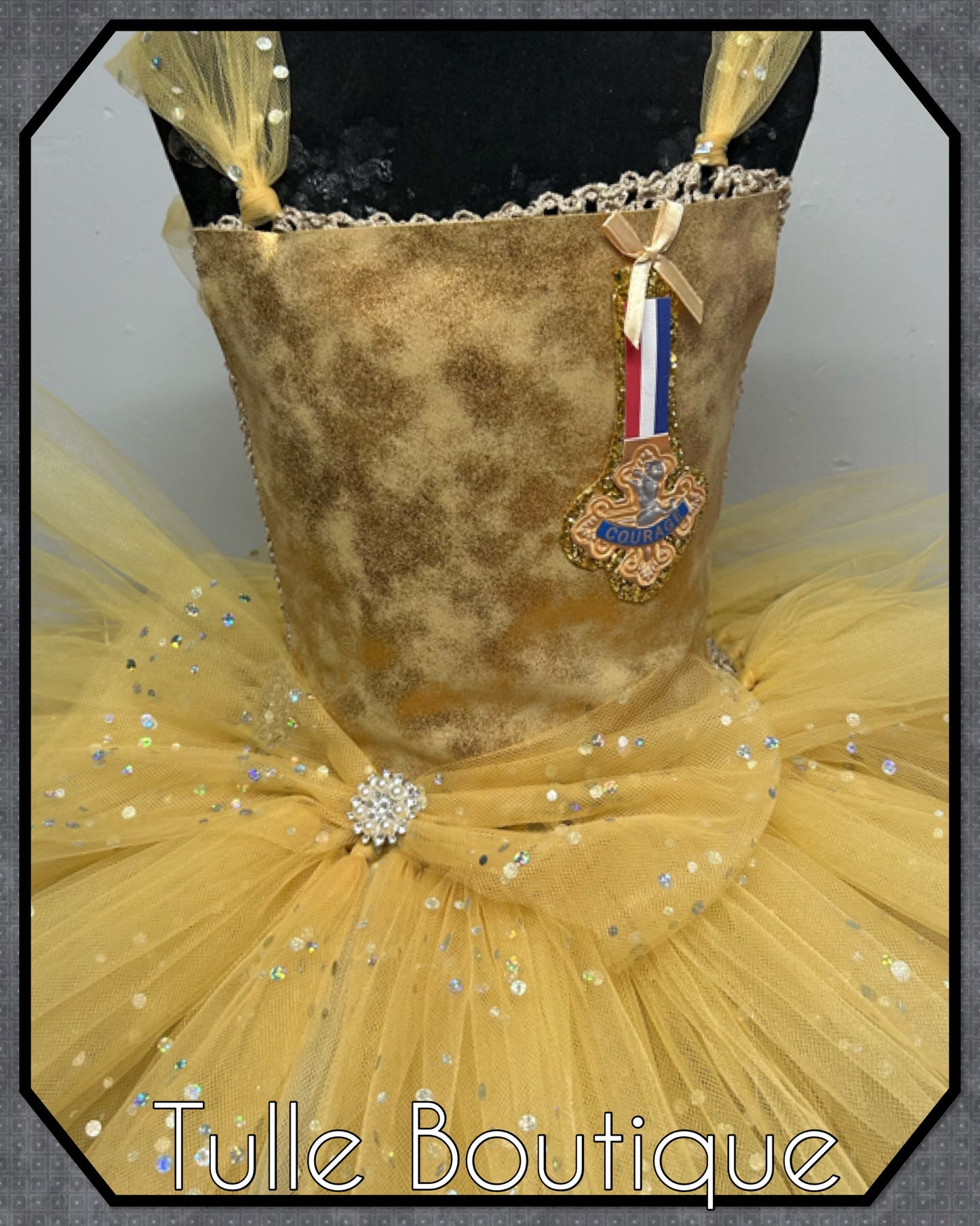 Girls Toddlers Wizard of Oz Cowardly Lion tutu dress fancy dress costume