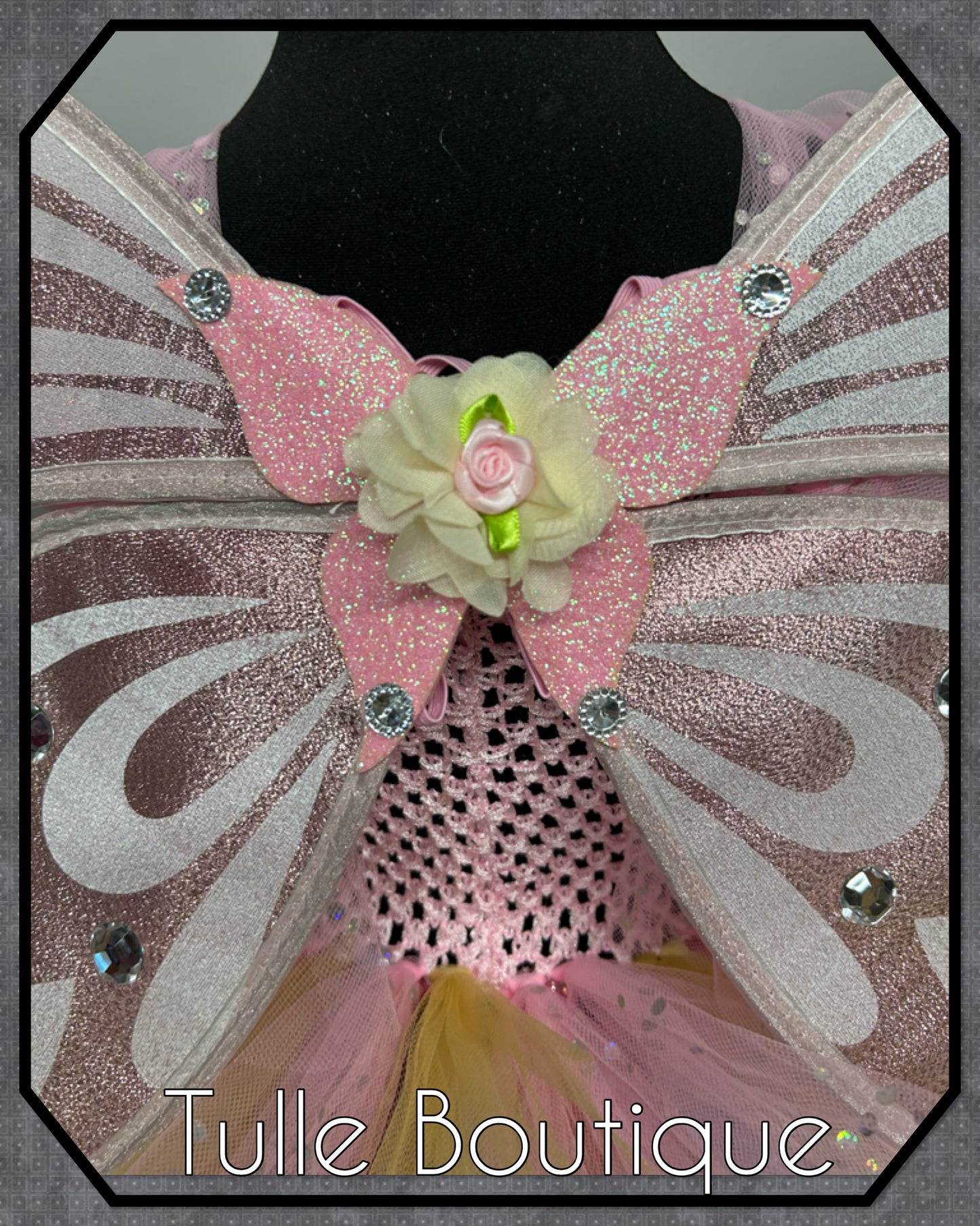 Lena. Girls toddlers Nude pinks flower fairy princess tutu birthday party dress. Fairy first birthday.