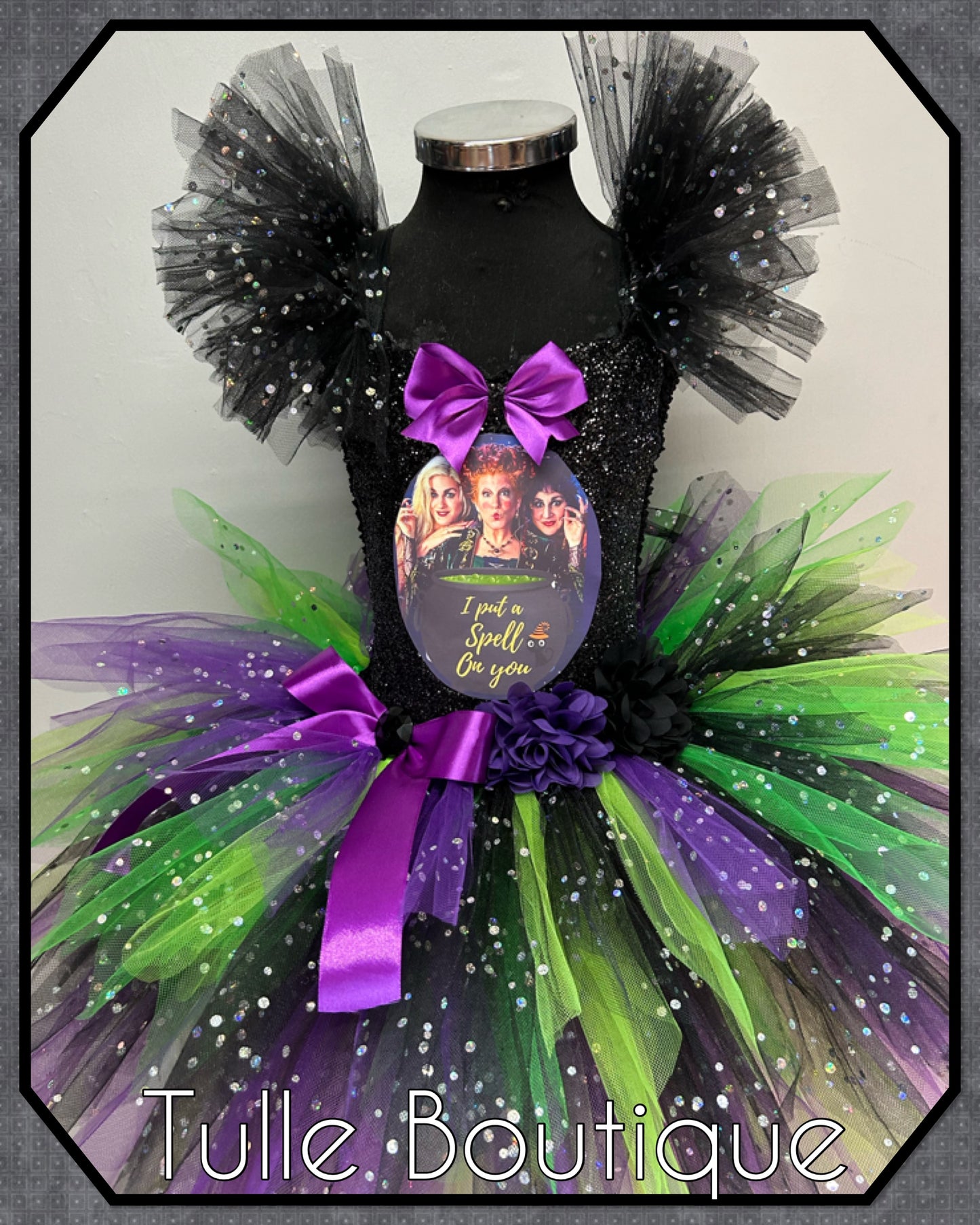 Girls Hocus Pocus Halloween birthday world book tutu dress