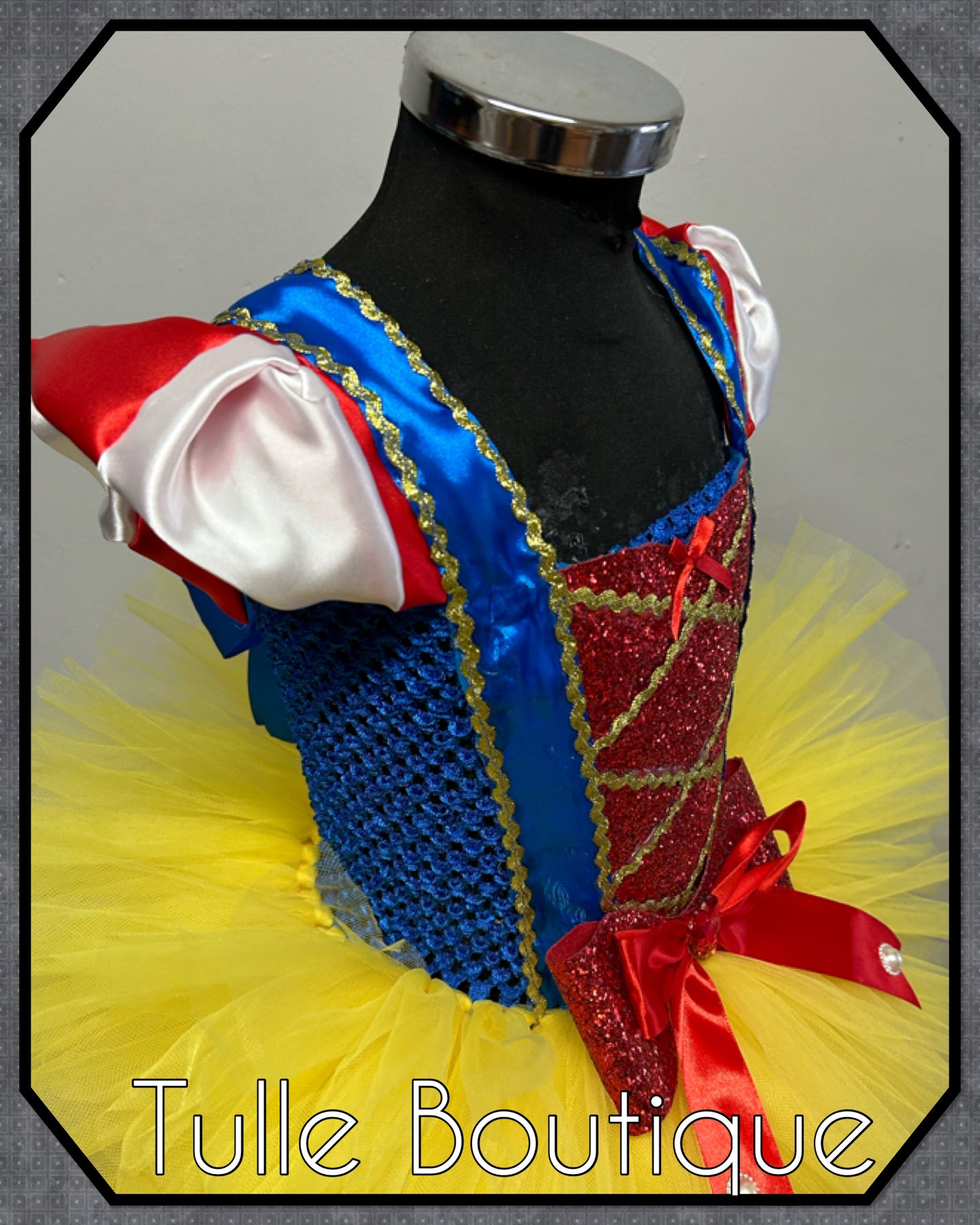 Girls Snow White Princess tutu dress fancy dress costume