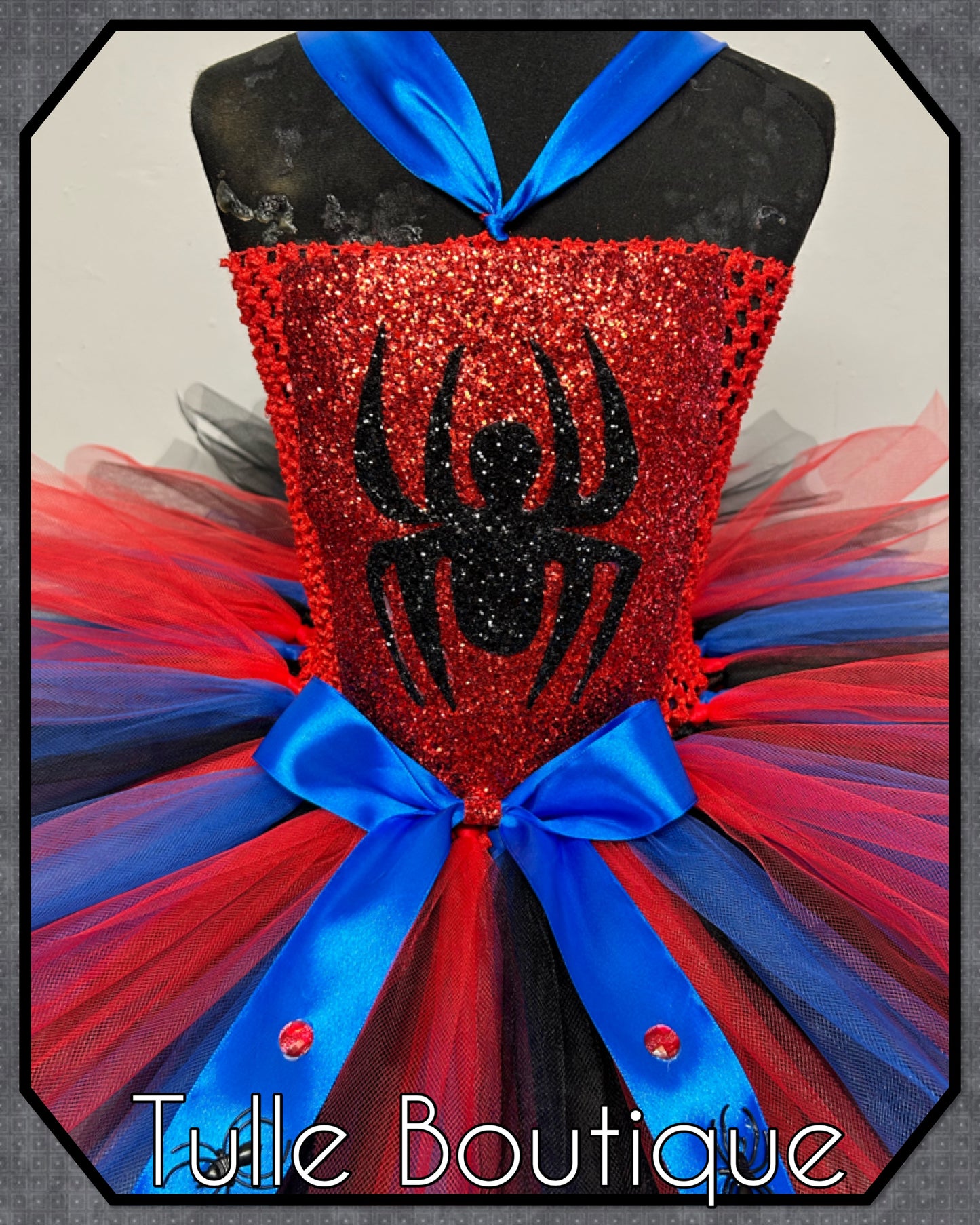 Girls toddlers Spiderman princess superhero birthday tutu dress