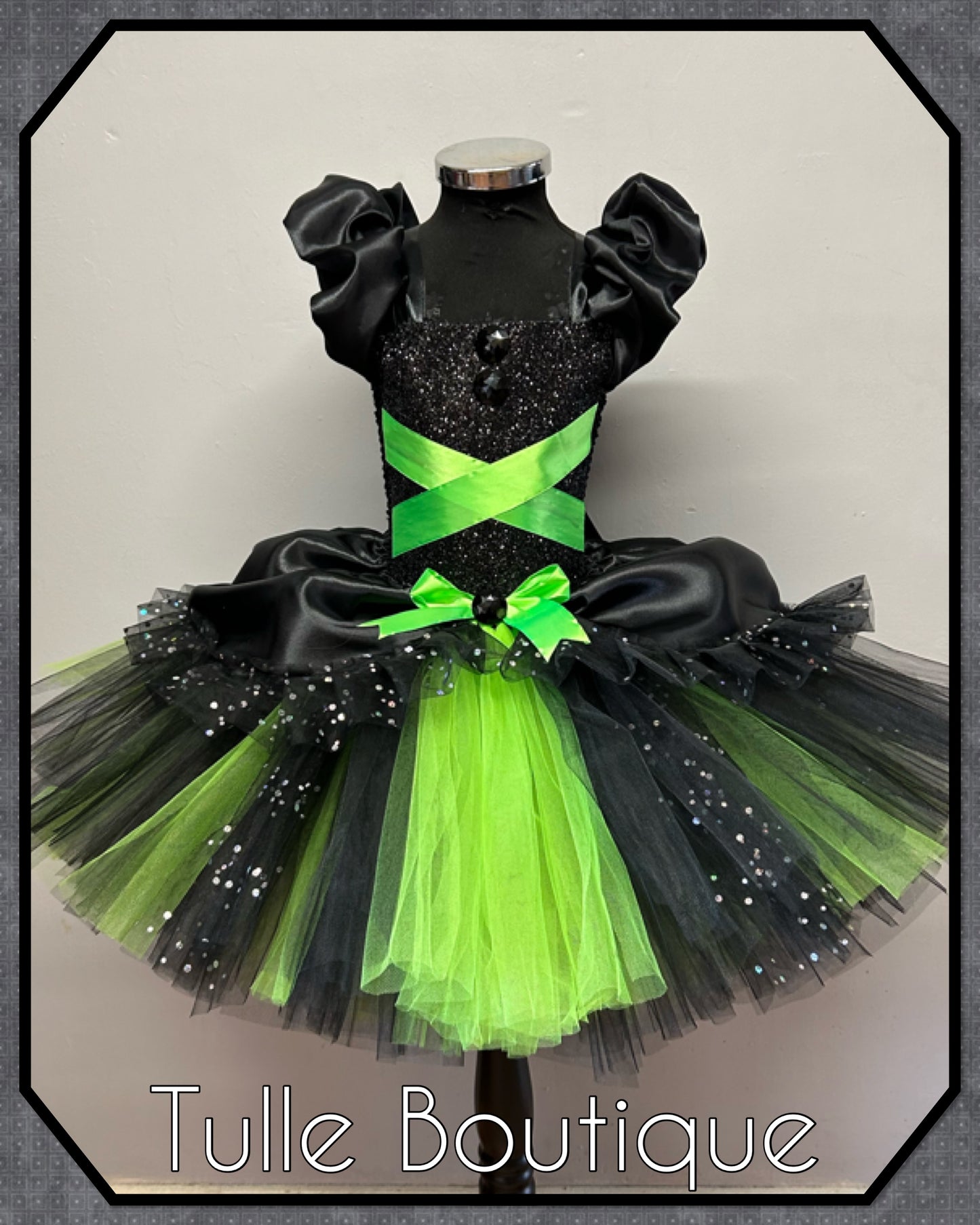 Girls Toddlers Wizard of Oz Wicked Witch of the west Elphaba costume tutu dress