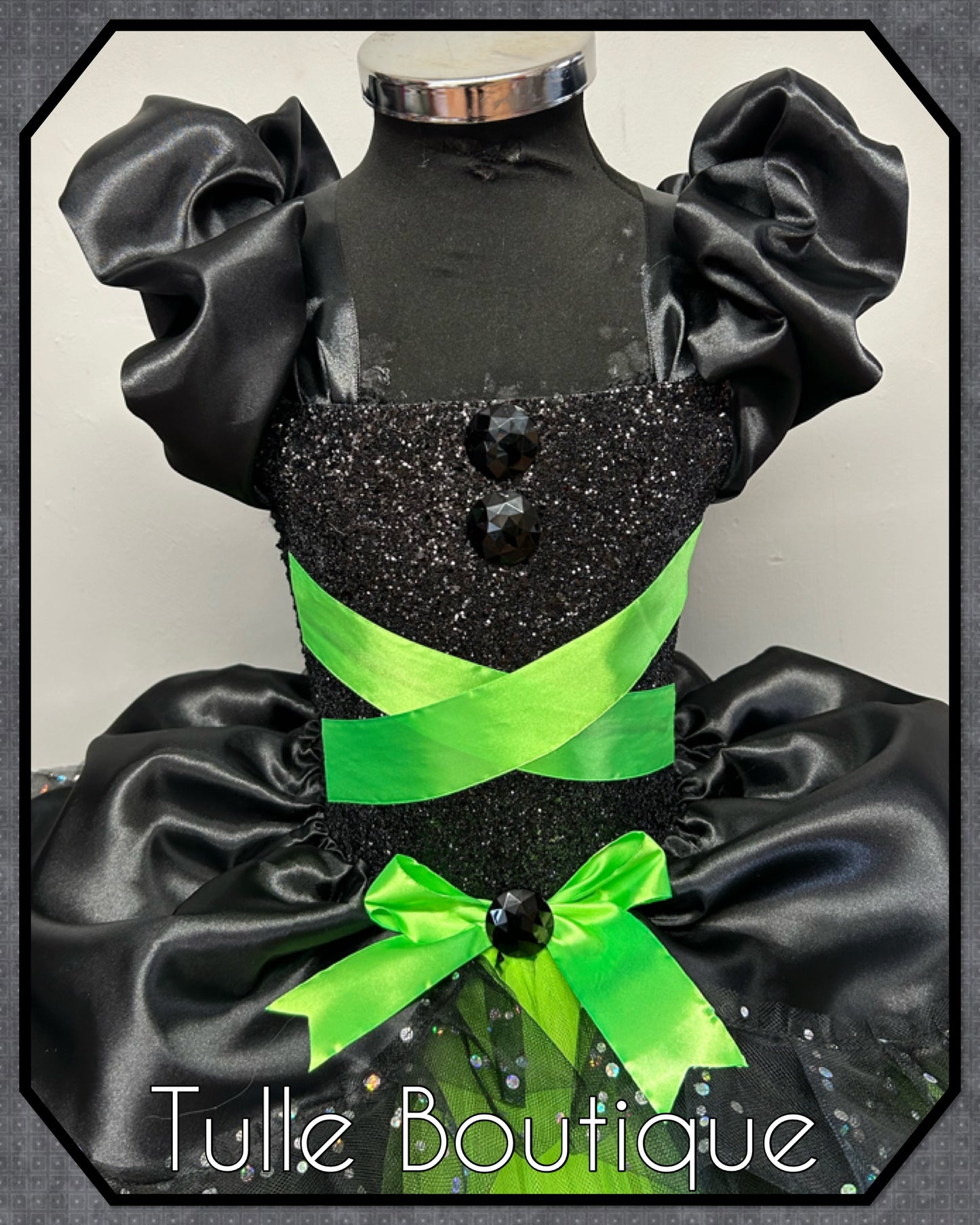 Girls Toddlers Wizard of Oz Wicked Witch of the west Elphaba costume tutu dress