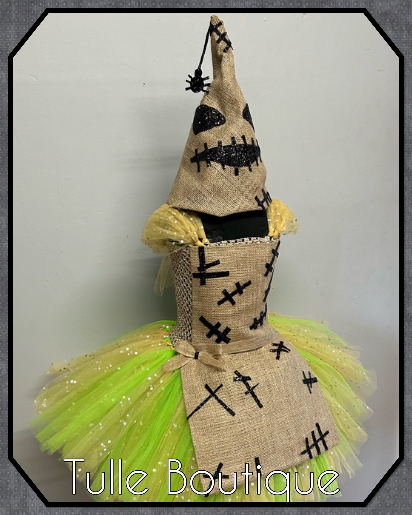 Girls toddlers Oogie Boogie costume nightmare before Christmas tutu dress party outfit