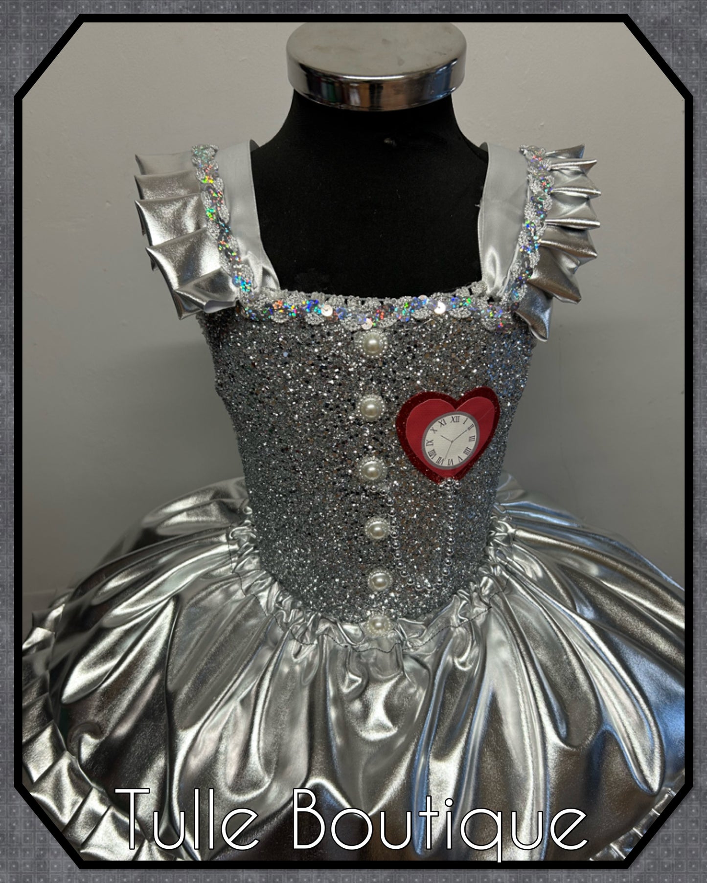Girls Toddlers Wizard of Oz Tin man tutu dress fancy dress costume