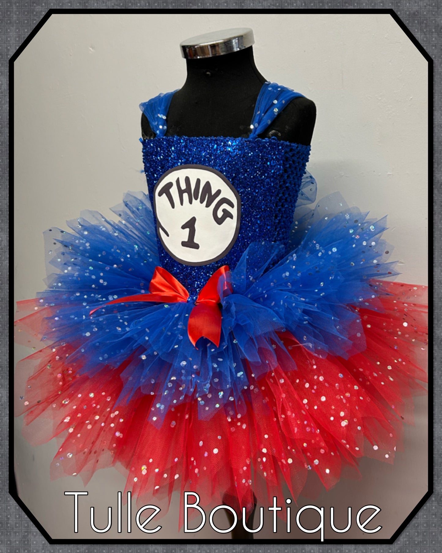 Thing 1 Thing 2 Halloween birthday world book tutu dress
