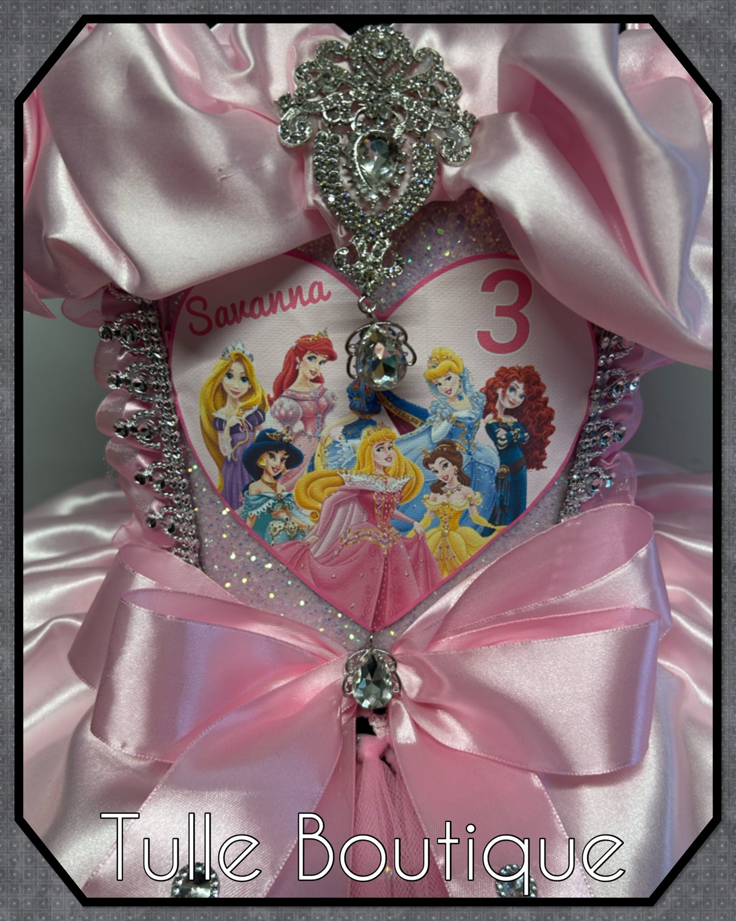 Girls toddlers Disney Princess pink ballgown tutu dress fancy dress costume
