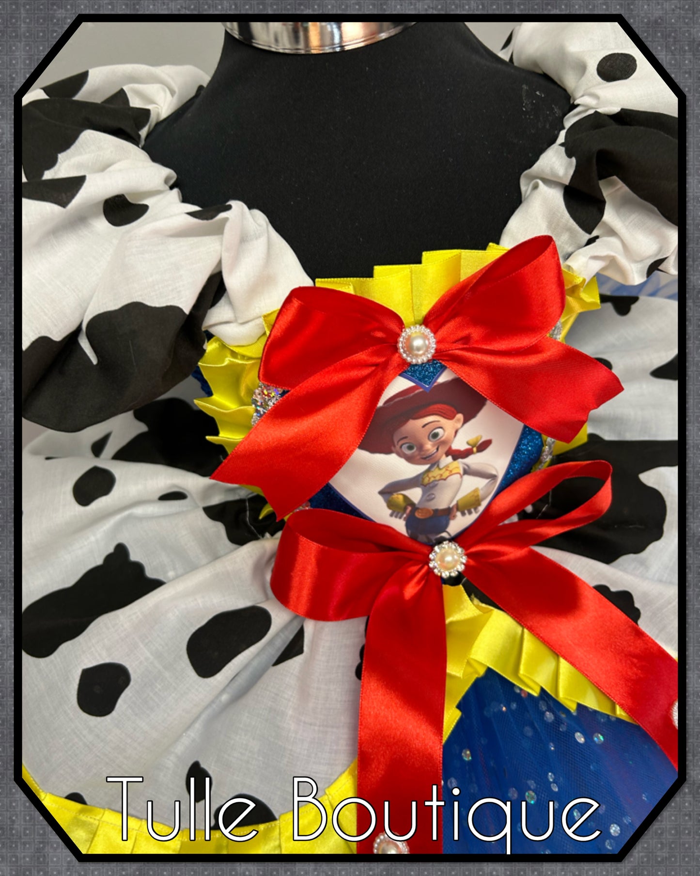 Girls toddlers Jessie cowgirl ballgown tutu dress fancy dress costume