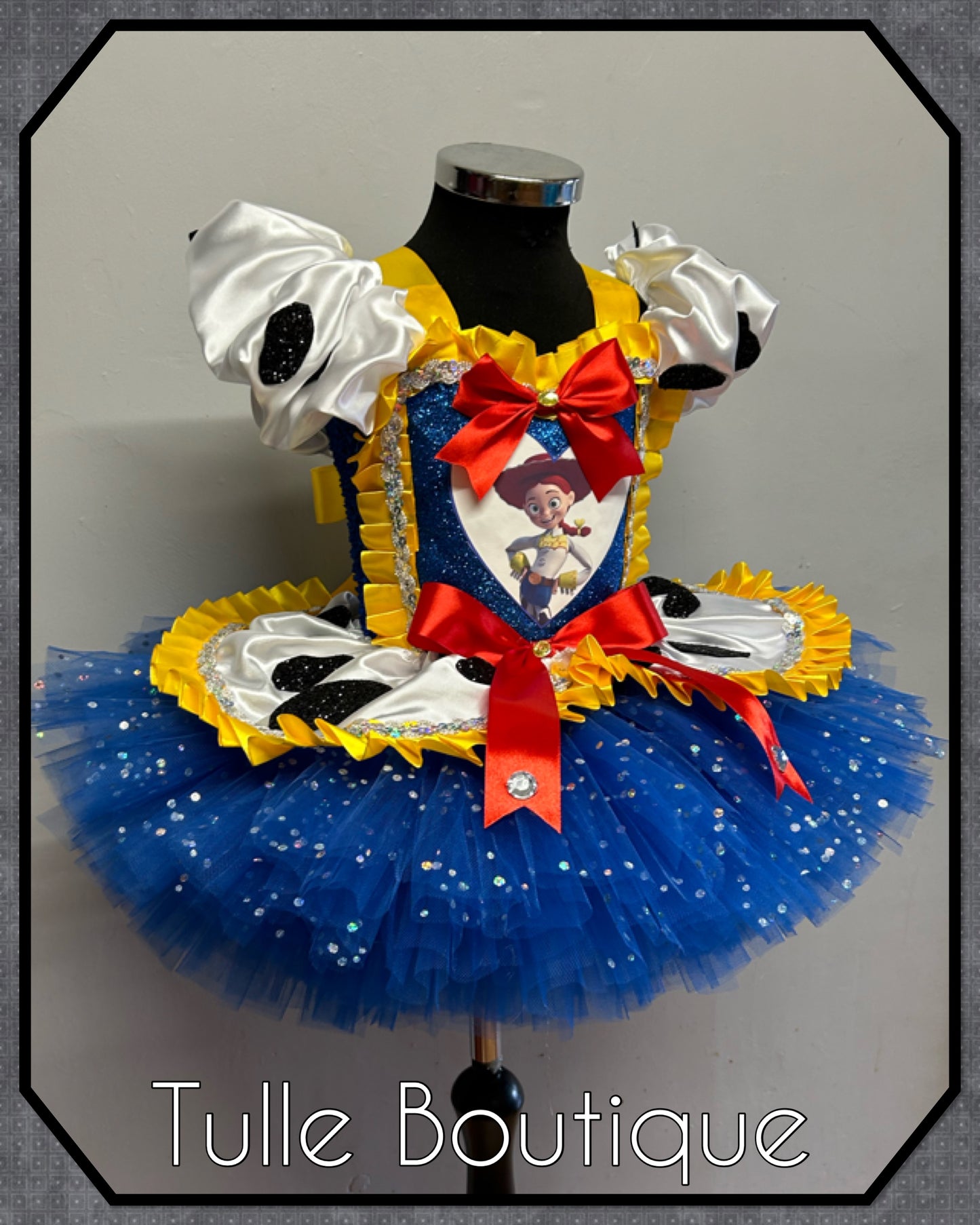 Girls toddlers Jessie cowgirl ballgown tutu dress fancy dress costume