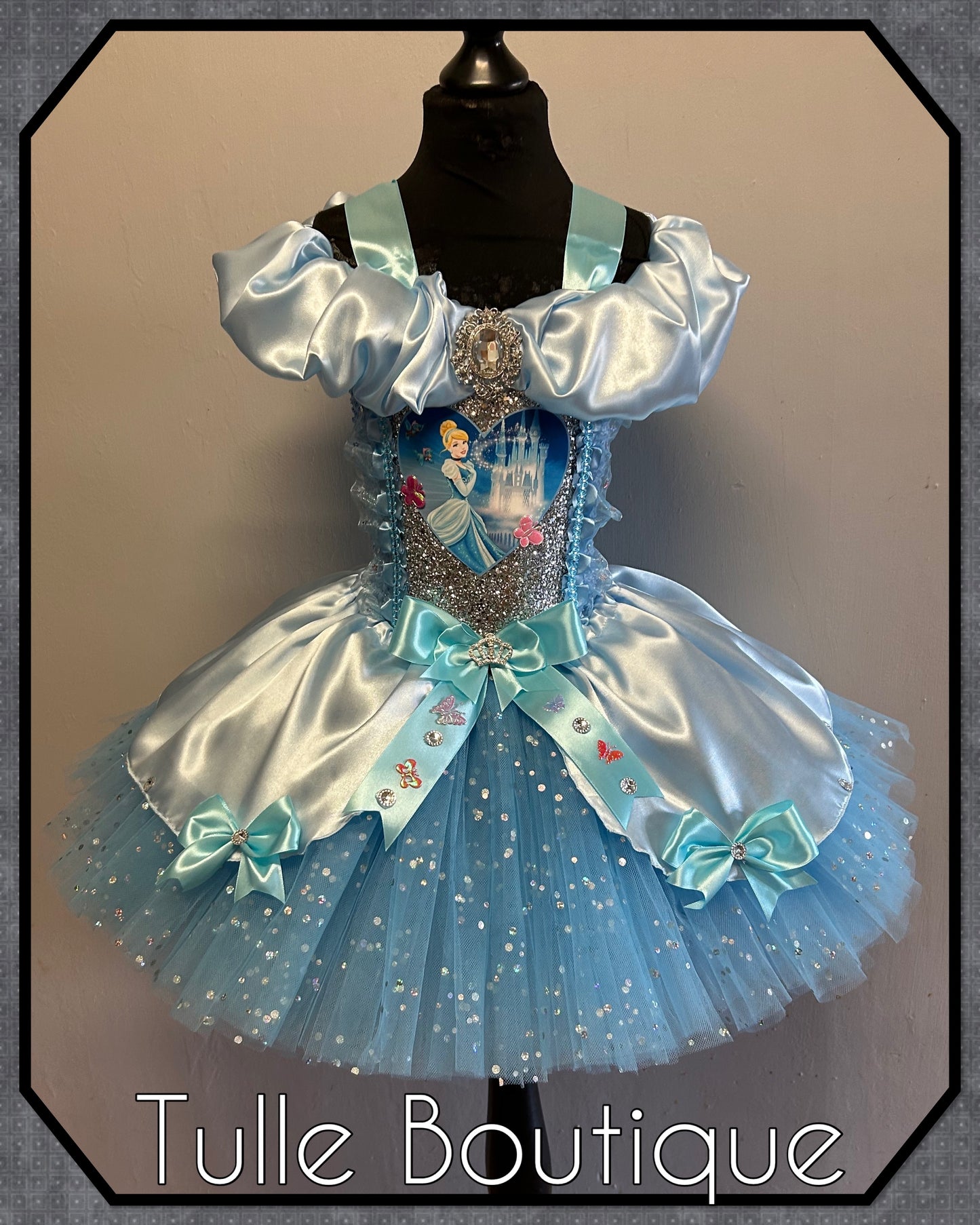 Girls Cinderella Princess ballgown birthday party tutu dress