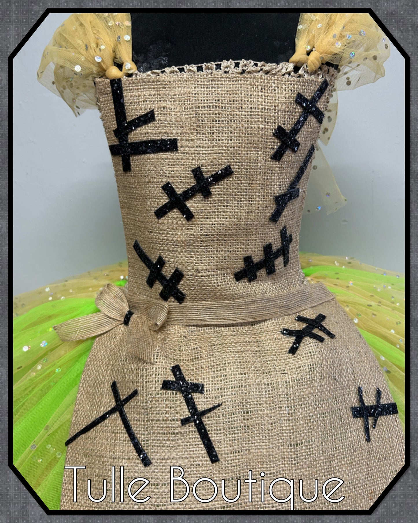 Girls toddlers Oogie Boogie costume nightmare before Christmas tutu dress party outfit