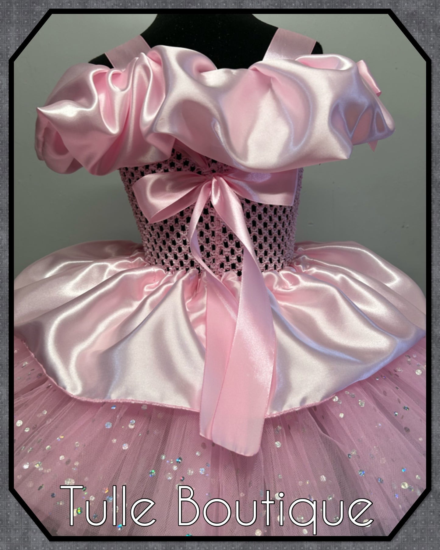 Girls toddlers Disney Princess pink ballgown tutu dress fancy dress costume