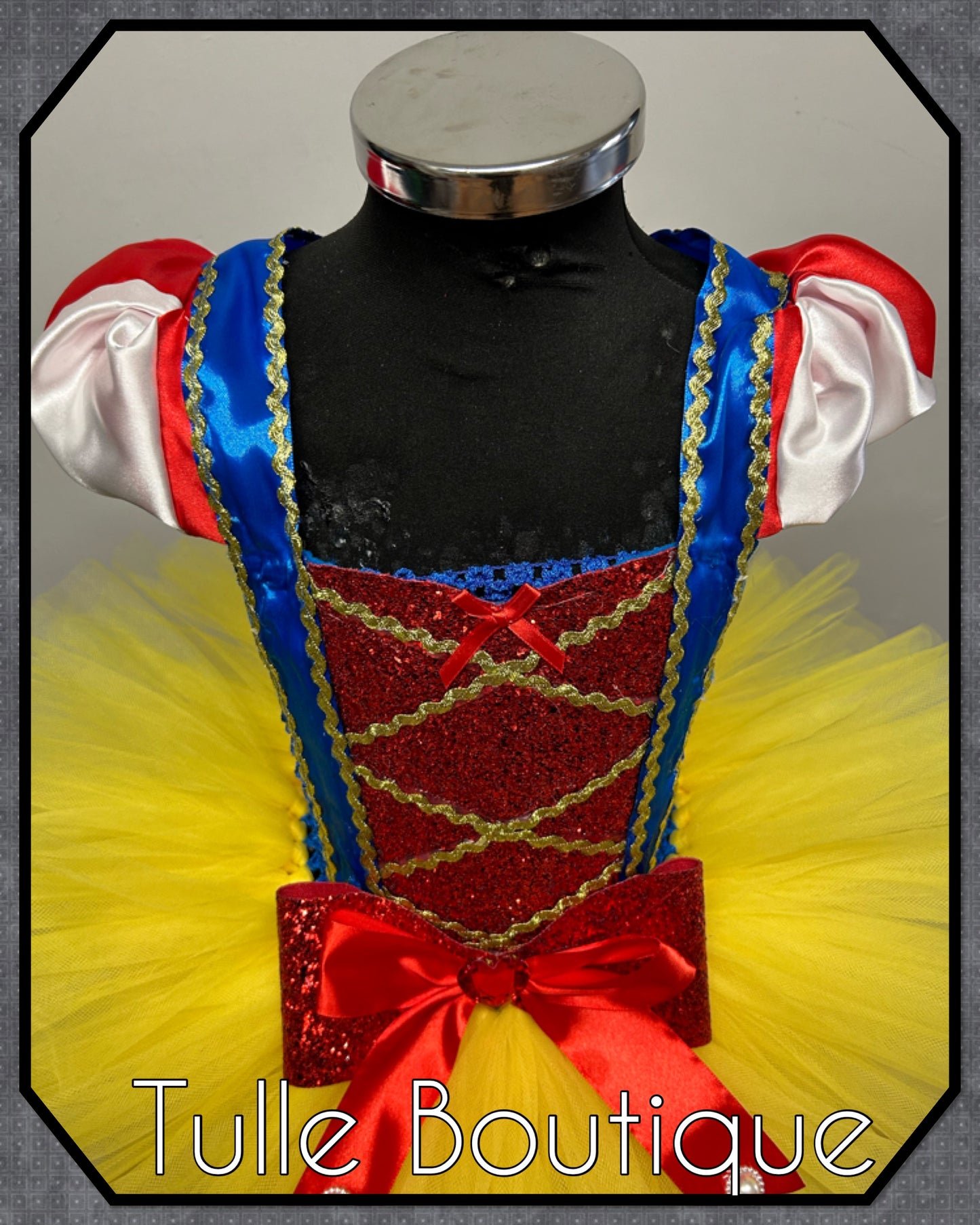 Girls Snow White Princess tutu dress fancy dress costume