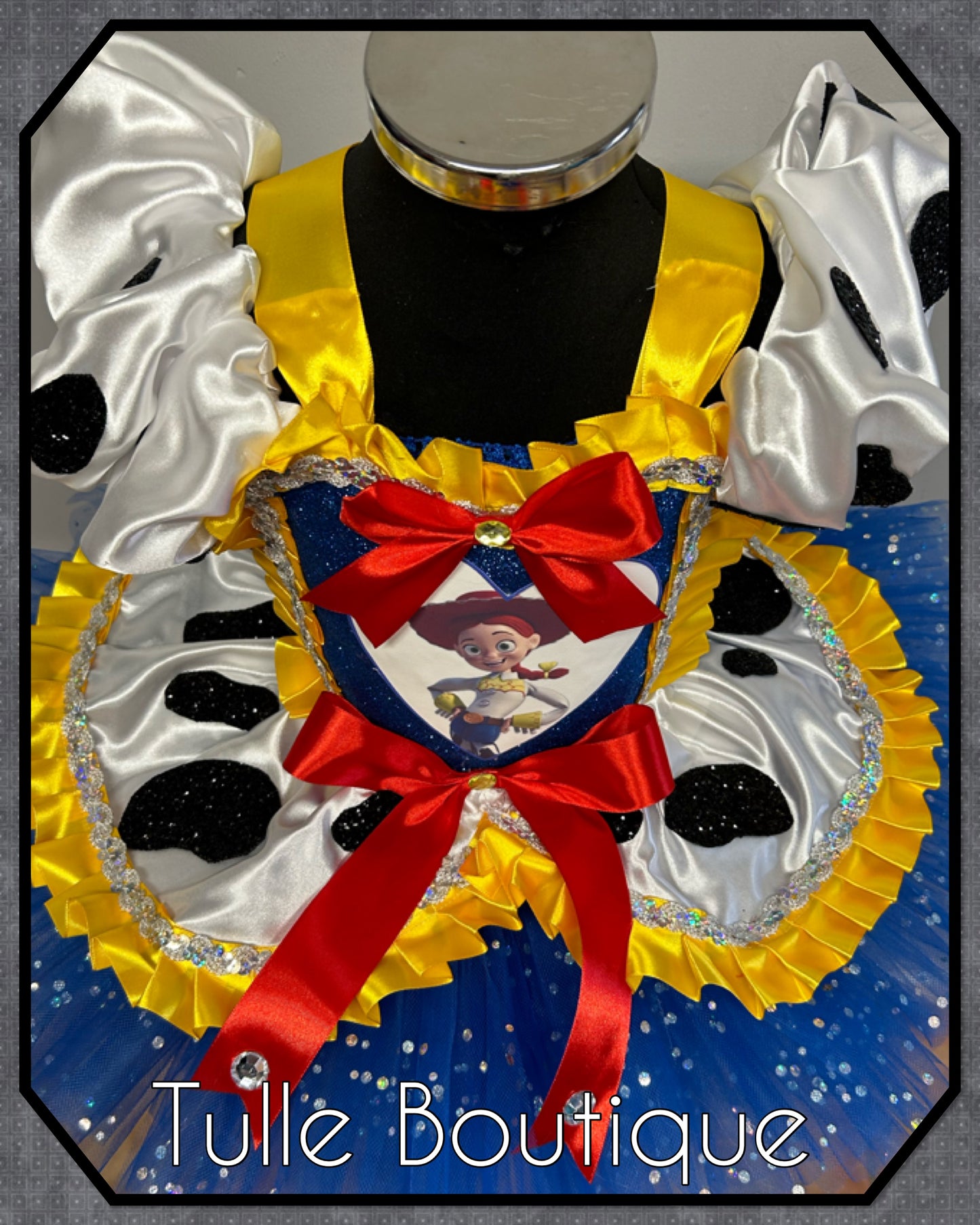 Girls toddlers Jessie cowgirl ballgown tutu dress fancy dress costume