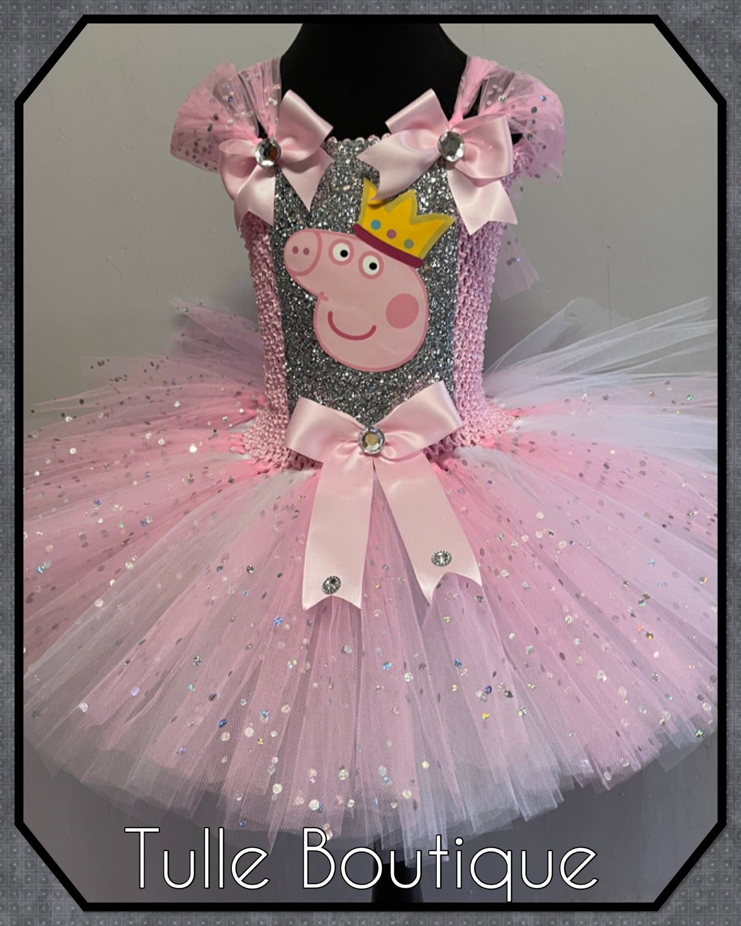 Girls toddlers peppa pig birthday party tutu dress