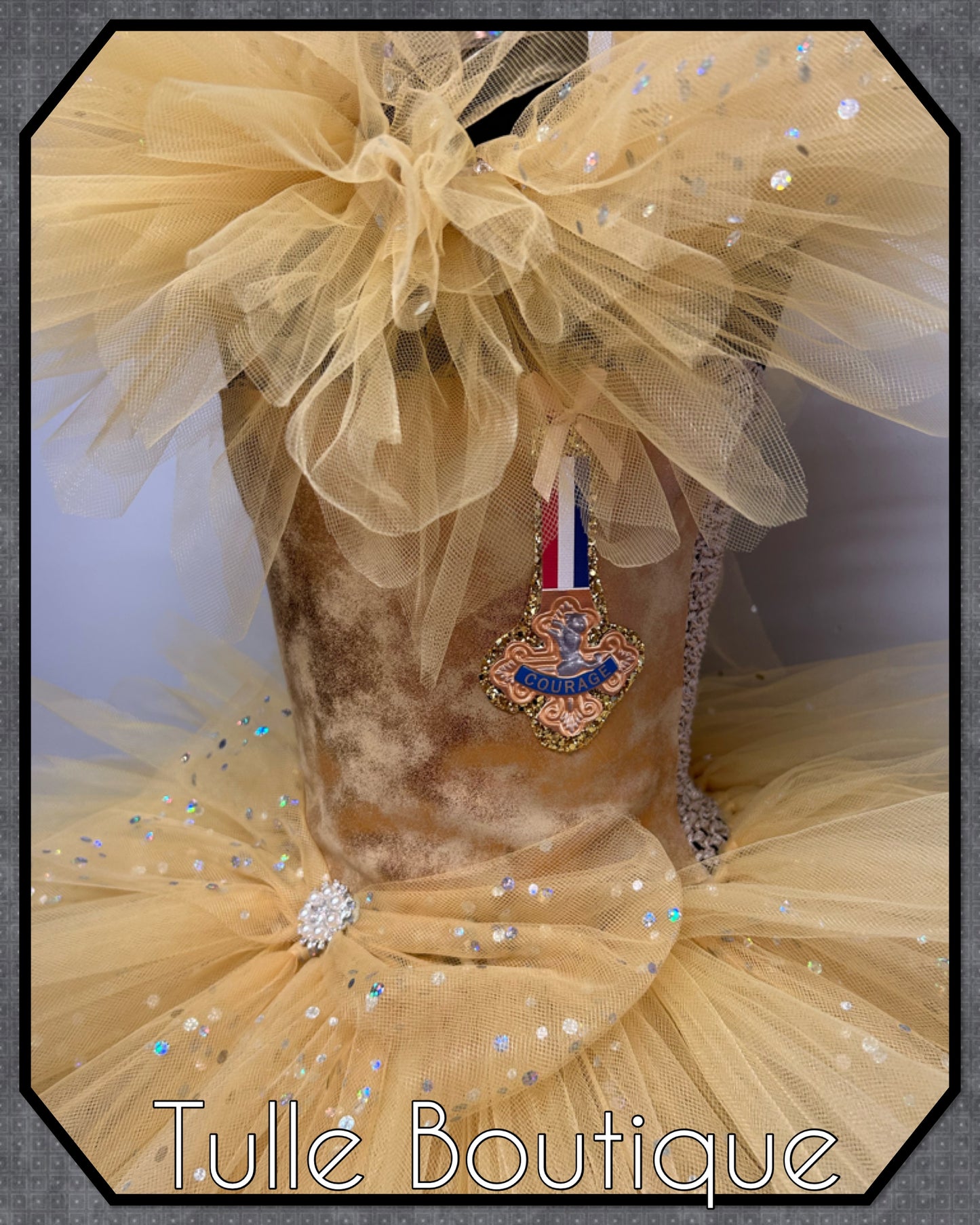 Girls Toddlers Wizard of Oz Cowardly Lion tutu dress fancy dress costume
