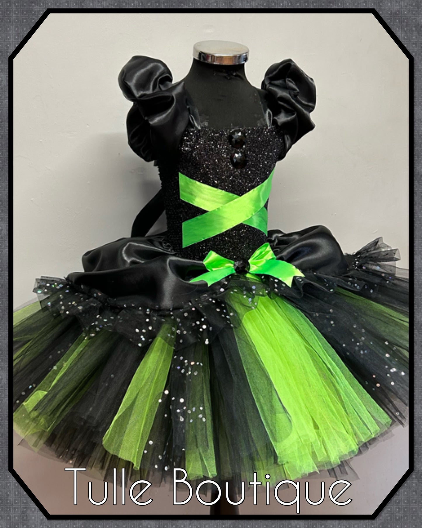 Girls Toddlers Wizard of Oz Wicked Witch of the west Elphaba costume tutu dress