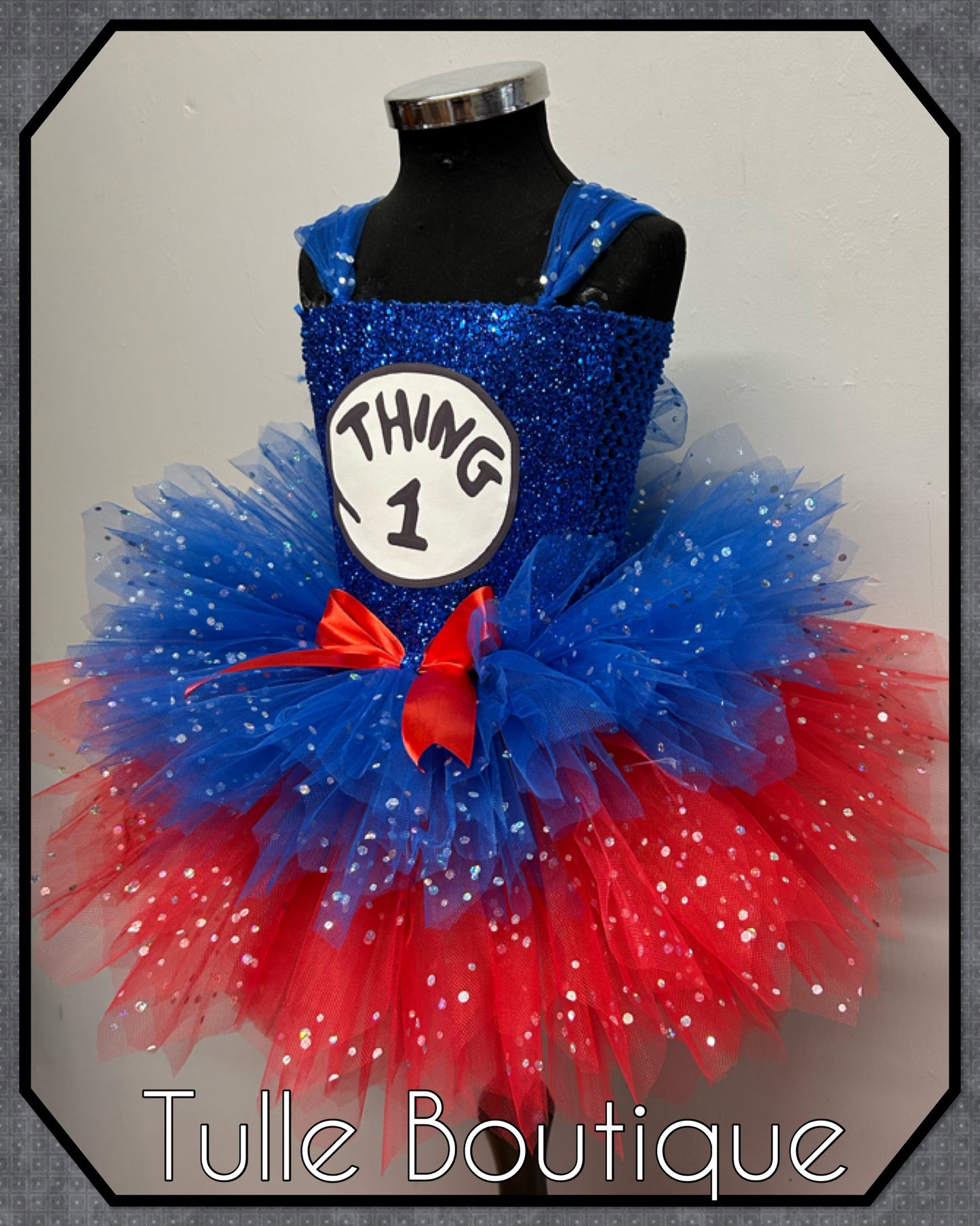 Thing 1 Thing 2 Halloween birthday world book tutu dress