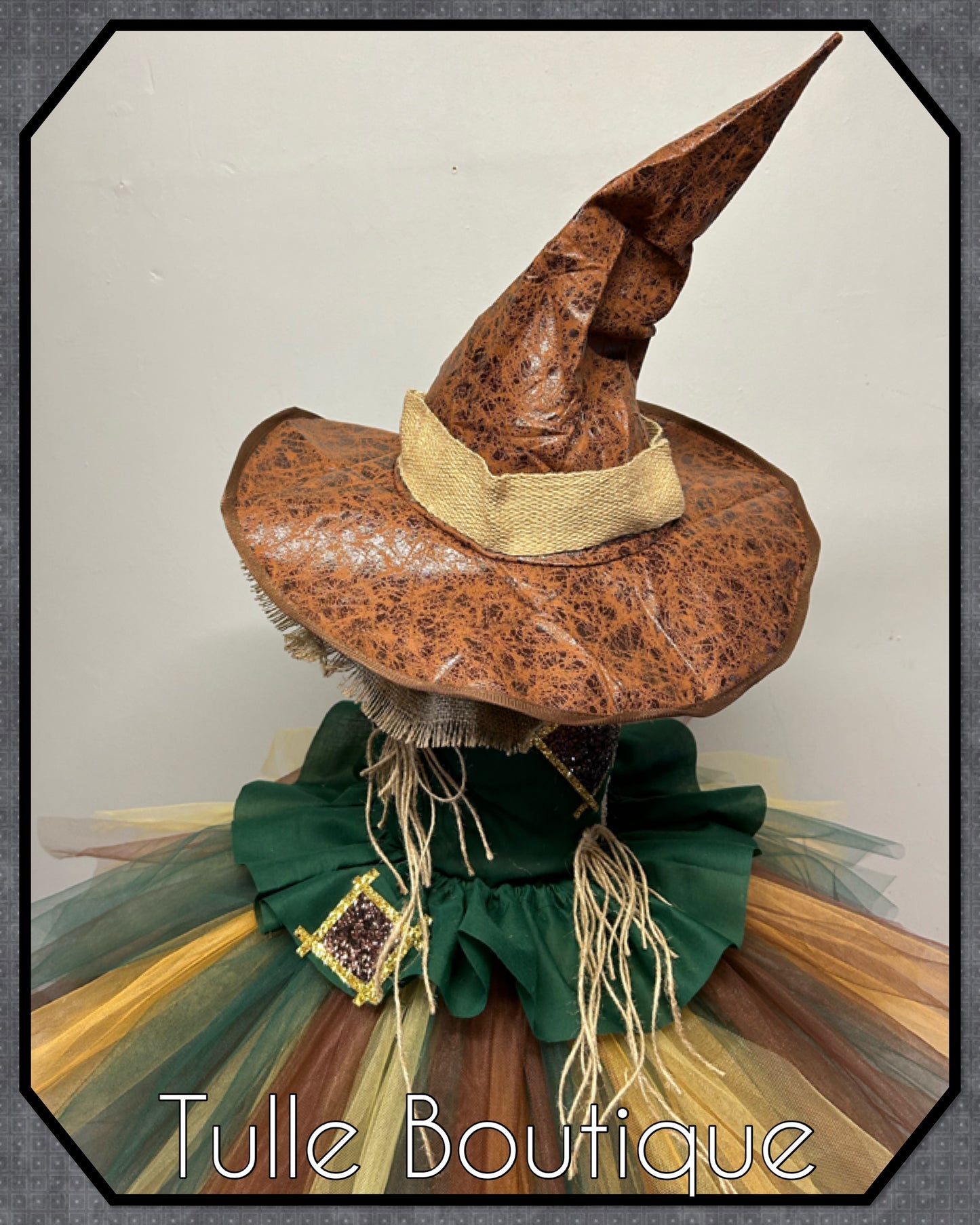 Girls Toddlers Wizard of Oz Scarecrow costume scary Halloween scarecrow tutu dress world book day costume