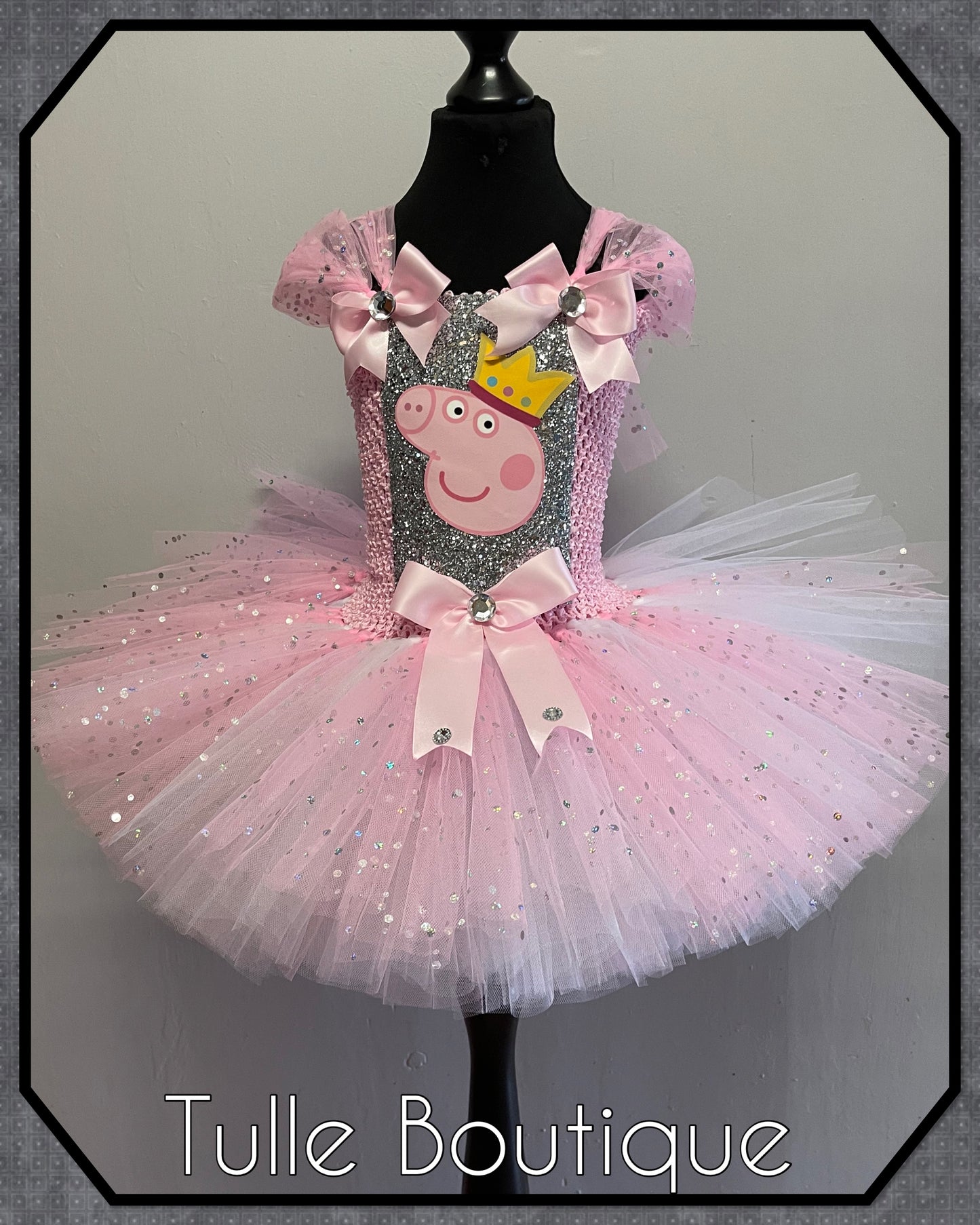 Girls toddlers peppa pig birthday party tutu dress