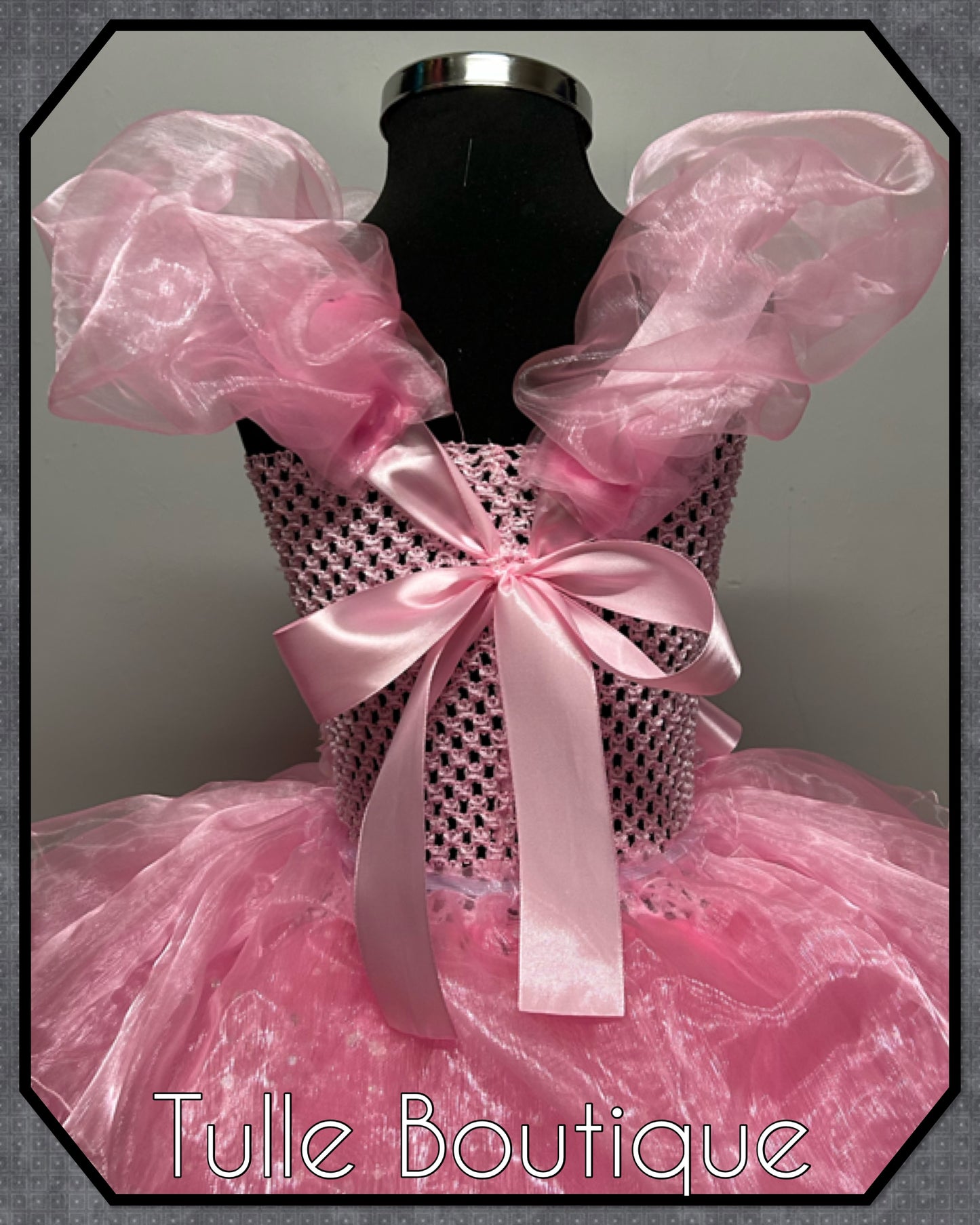 Girls Pink Barbie tutu dress birthday outfit fancy dress costume