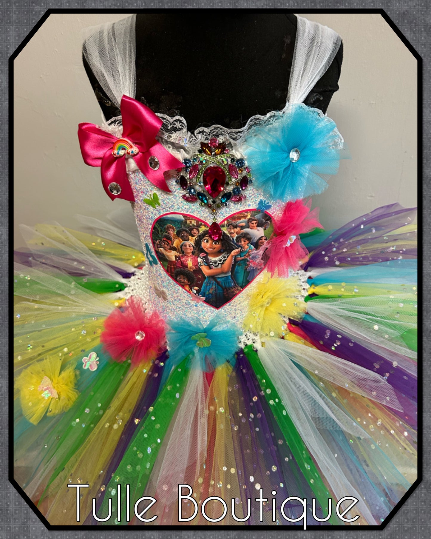 Encanto themed birthday party tutu dress