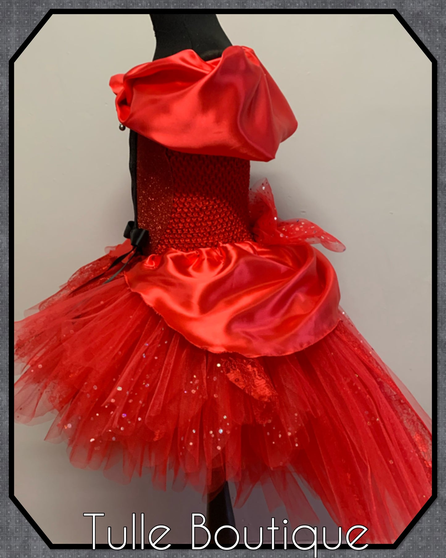 Girls Red Devil Halloween birthday party tutu dress