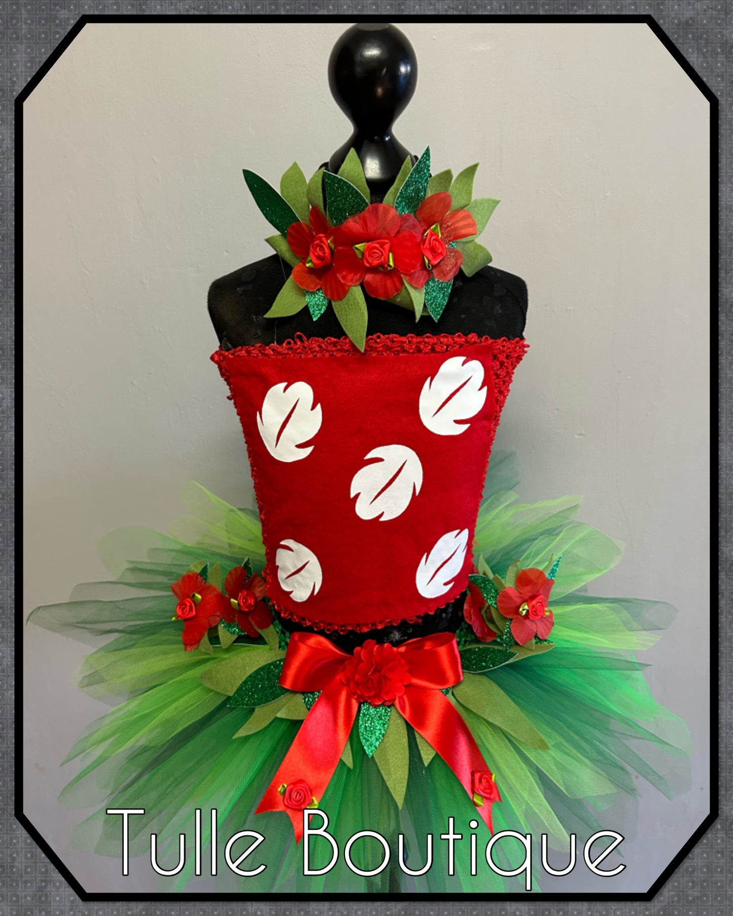 Hawaiian Lilo and stitch two piece tutu birthday party dress