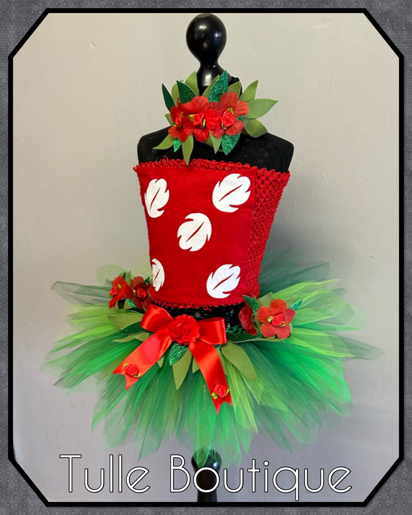 Hawaiian Lilo and stitch two piece tutu birthday party dress