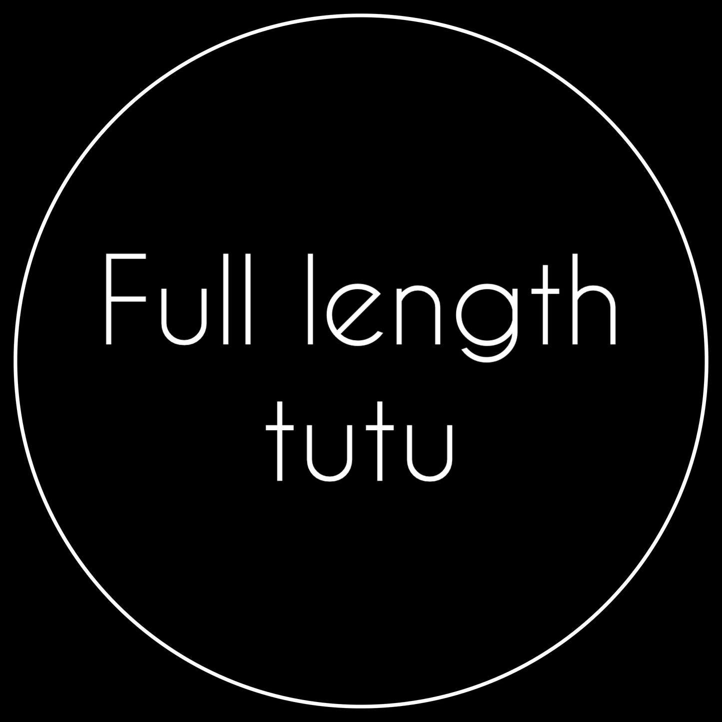 Full length tutu to fit short ball gown