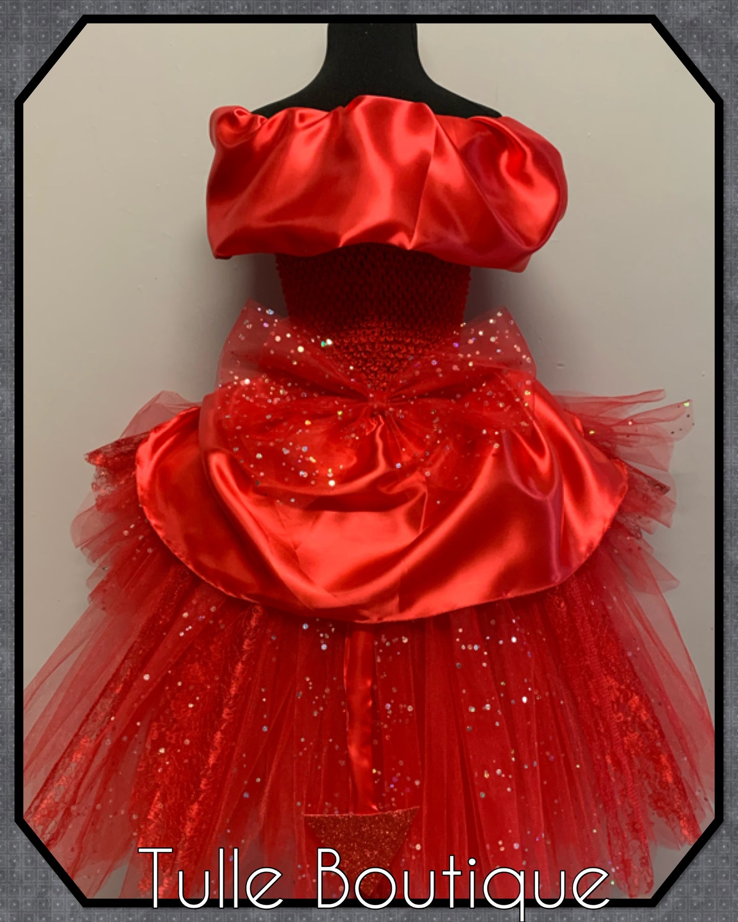 Girls Red Devil Halloween birthday party tutu dress