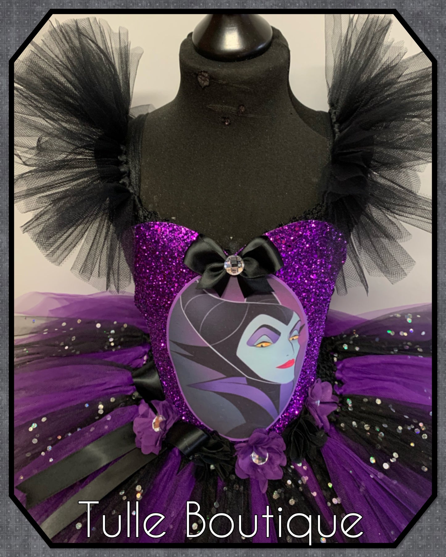 Girls Maleficent Halloween birthday world book tutu dress