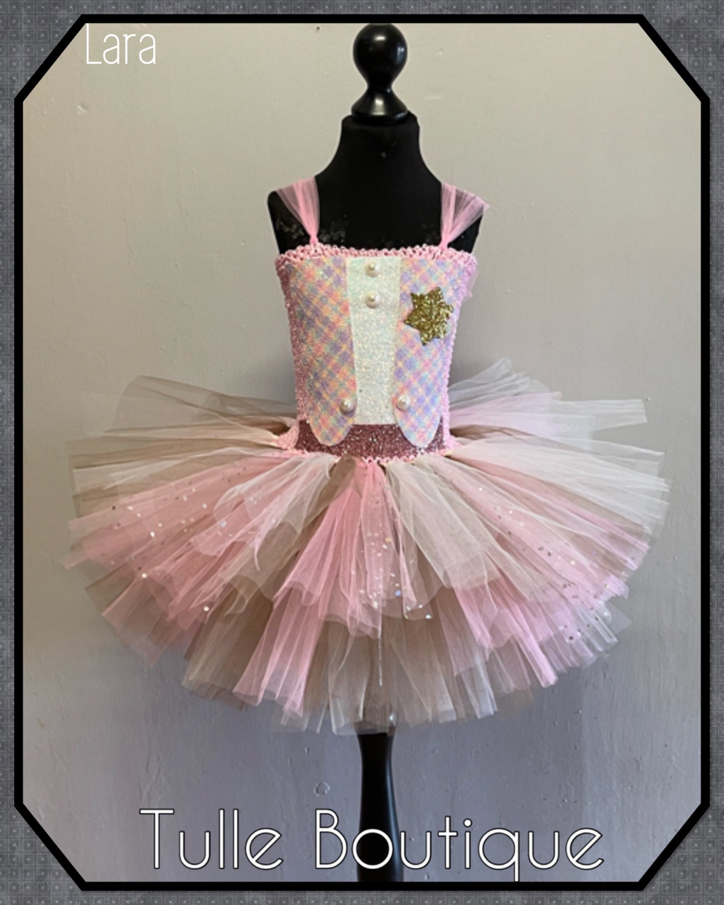 LARA. Girls Cowgirl sheriff tutu dress dance outfit