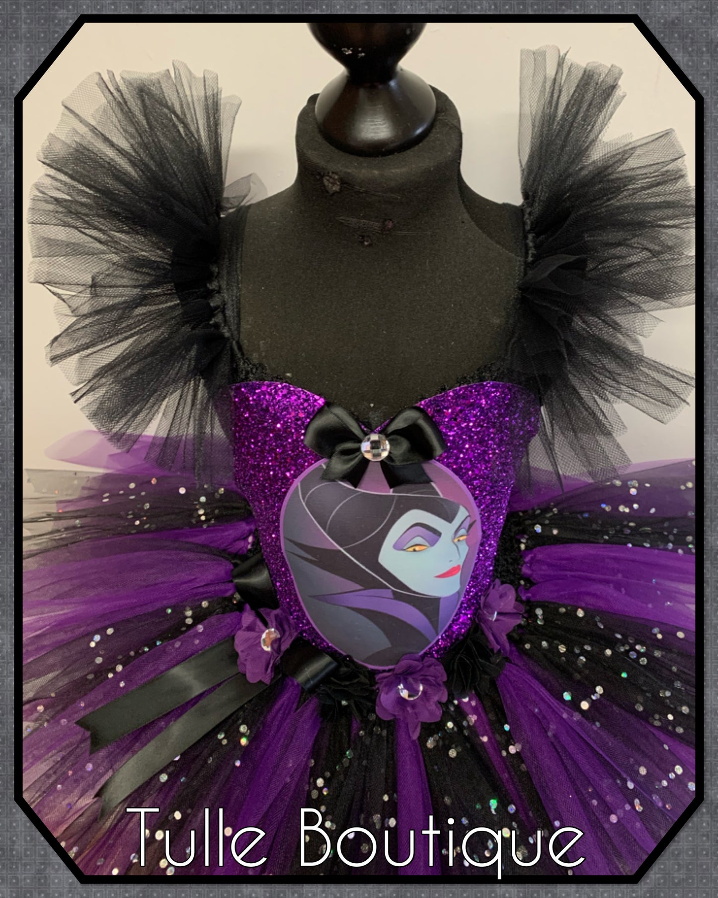 Girls Maleficent Halloween birthday world book tutu dress