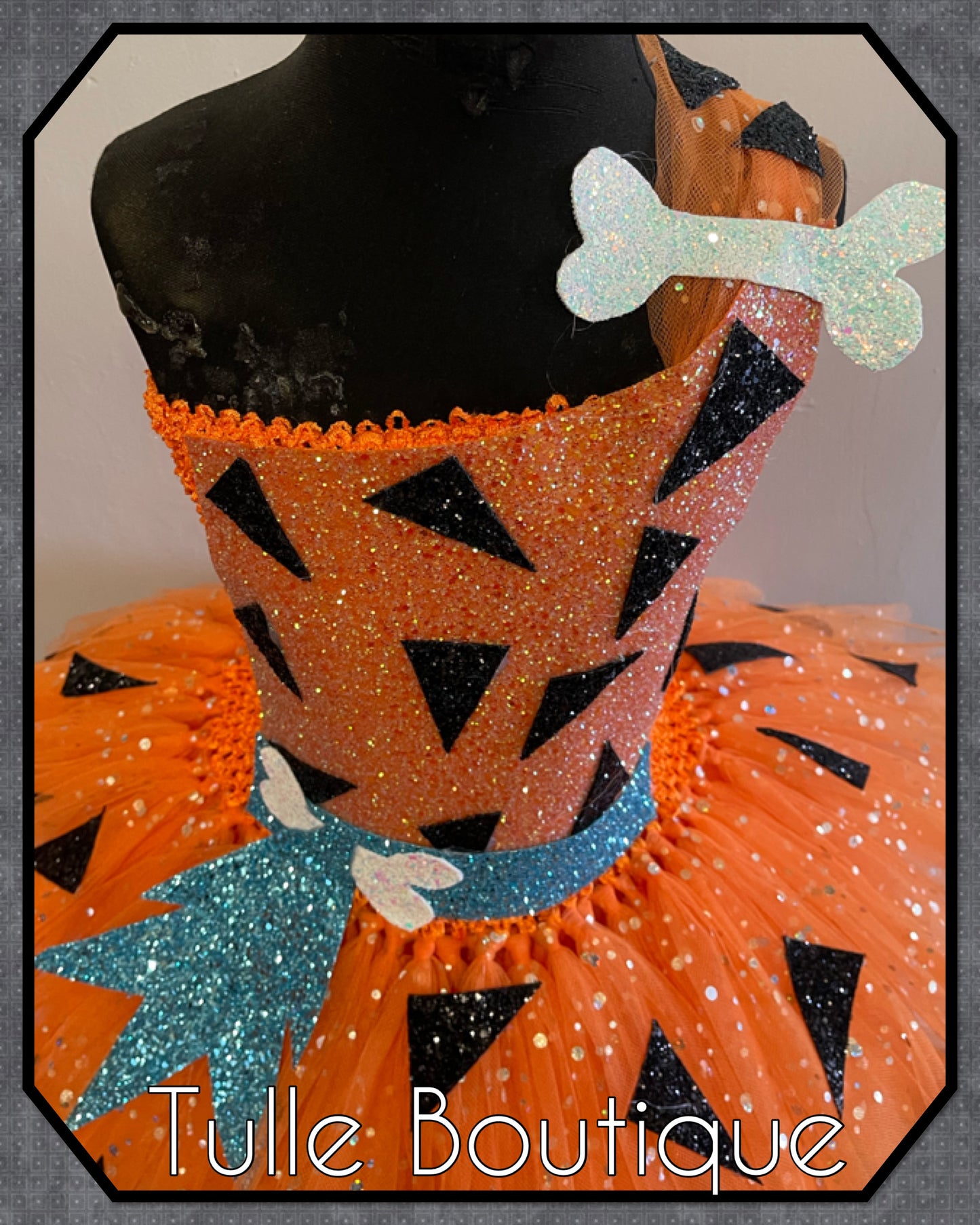 Flintstones Bamm Bamm Halloween birthday tutu dress