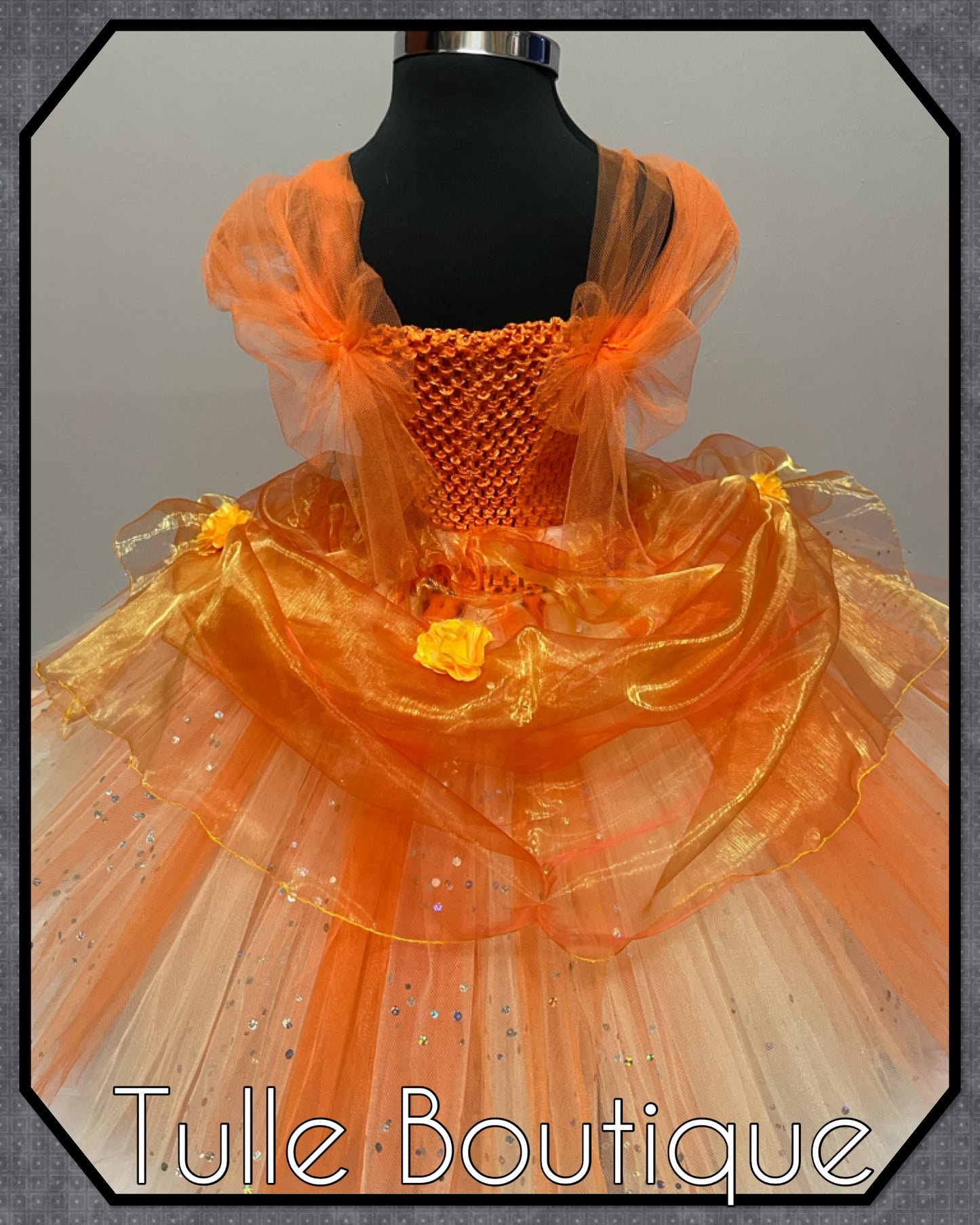 Hawaiian Princess Moana full length ballgown tutu dress