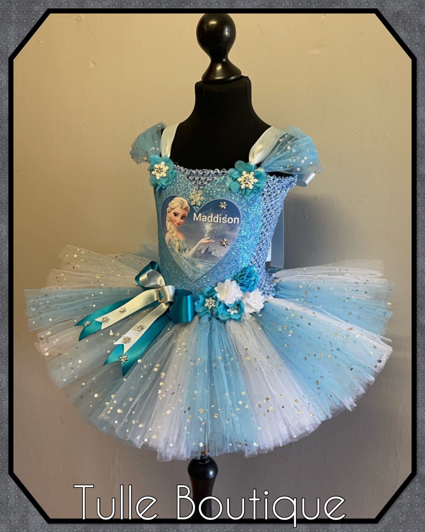 Frozen Elsa birthday party princess tutu dress