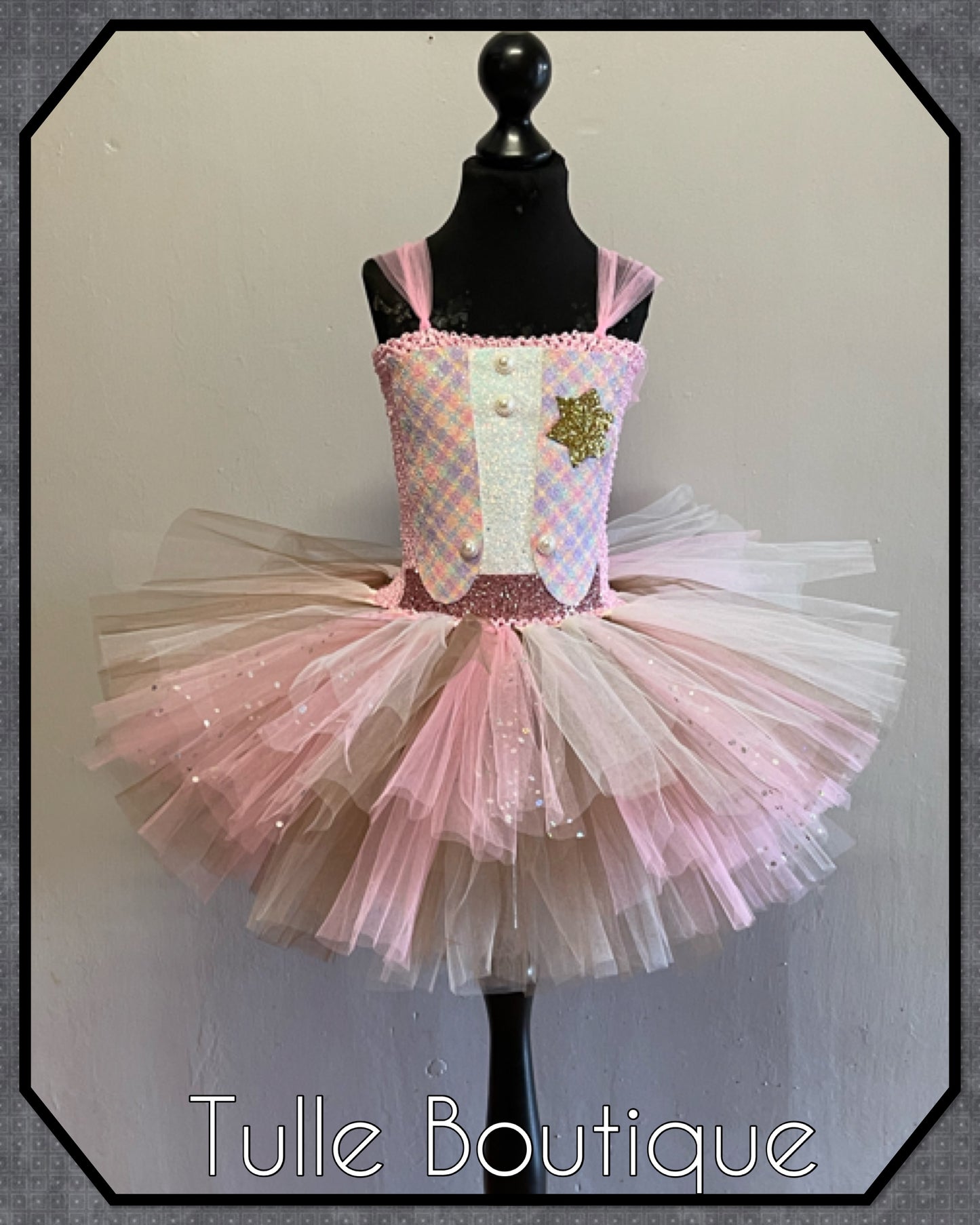 LARA. Girls Cowgirl sheriff tutu dress dance outfit
