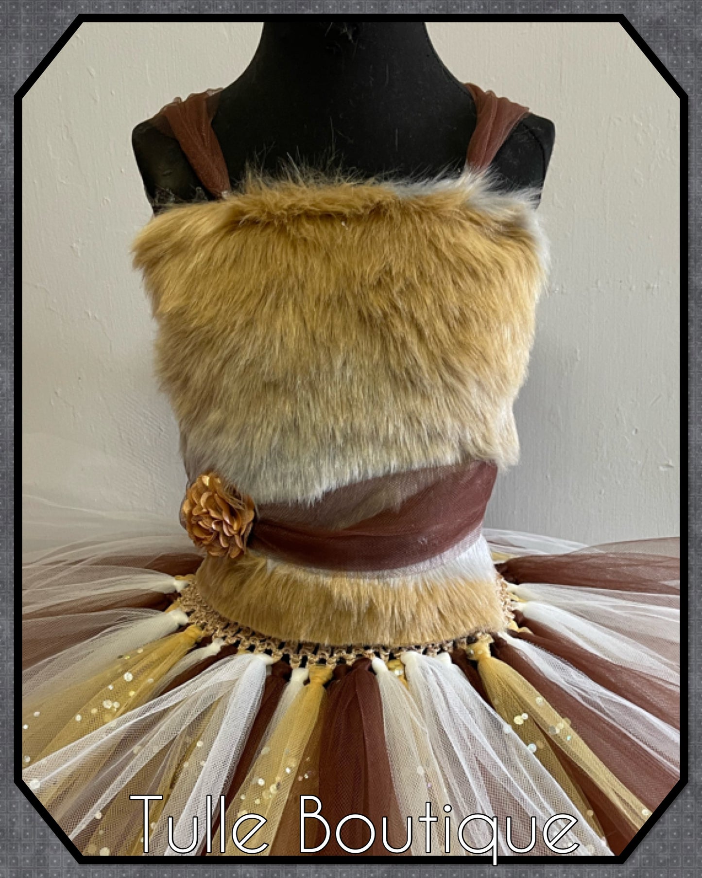 Fox tutu dress jungle animal party outfit