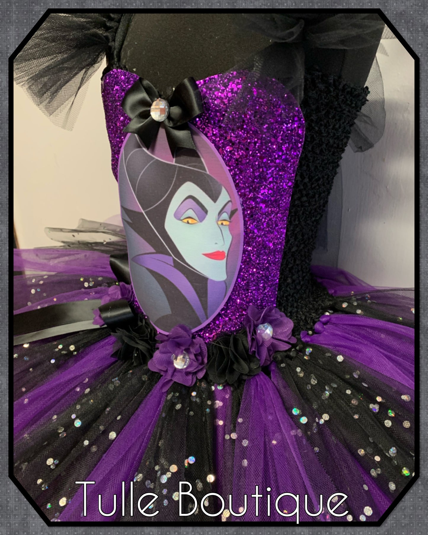 Girls Maleficent Halloween birthday world book tutu dress