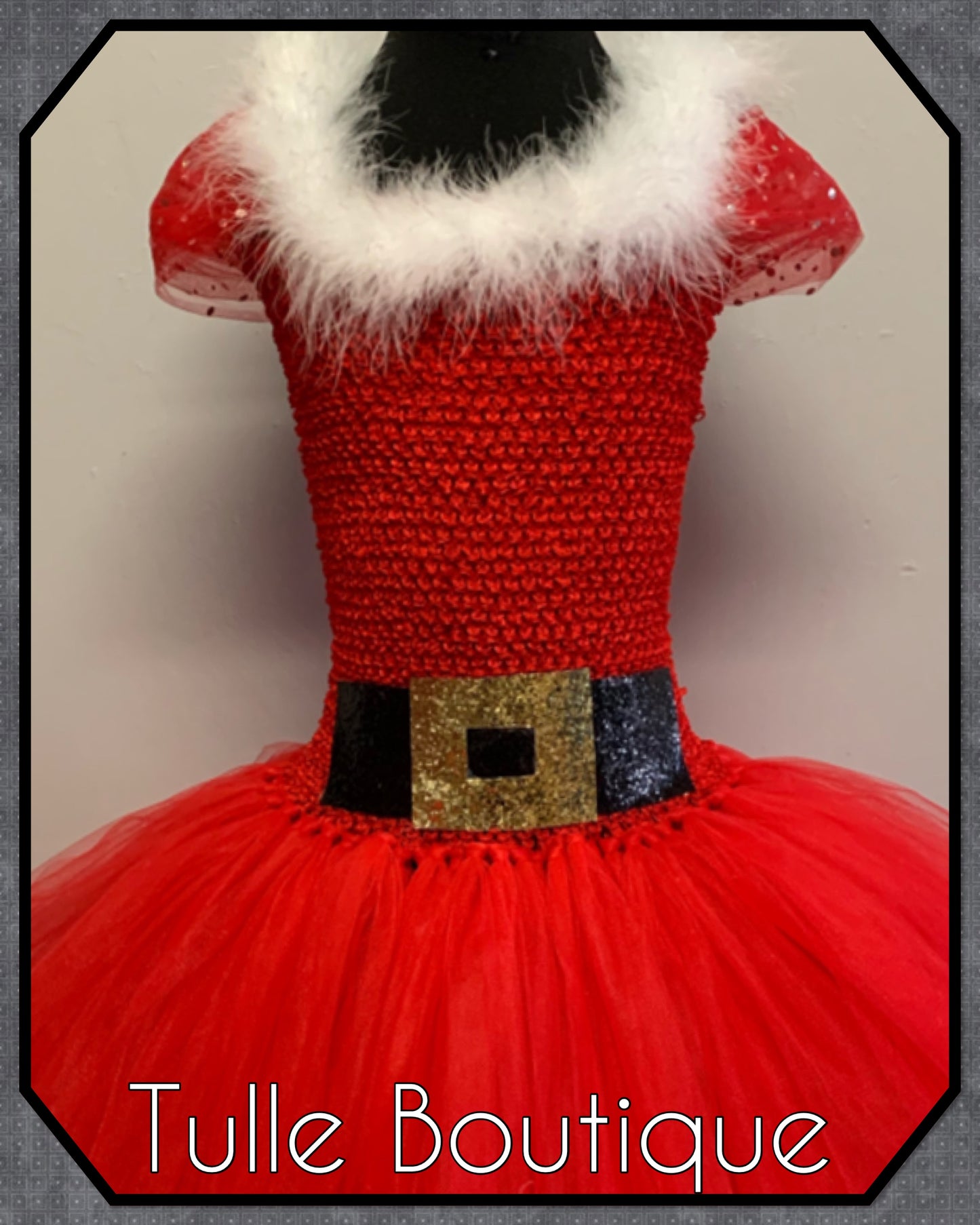 Mrs Claus Santa Princess Christmas tutu party dress