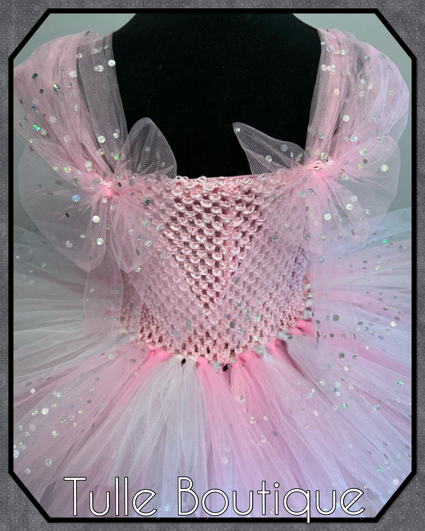 Girls Floral pink/cream Peppa pig birthday party princess tutu dress