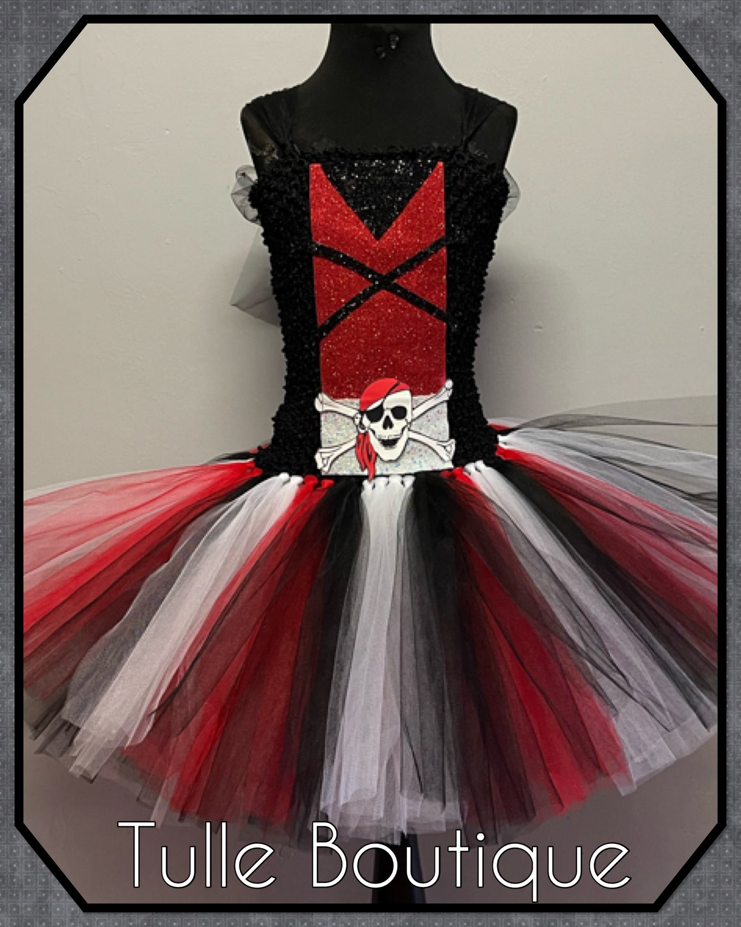 Girls Pirate birthday tutu dress fancy dress costume