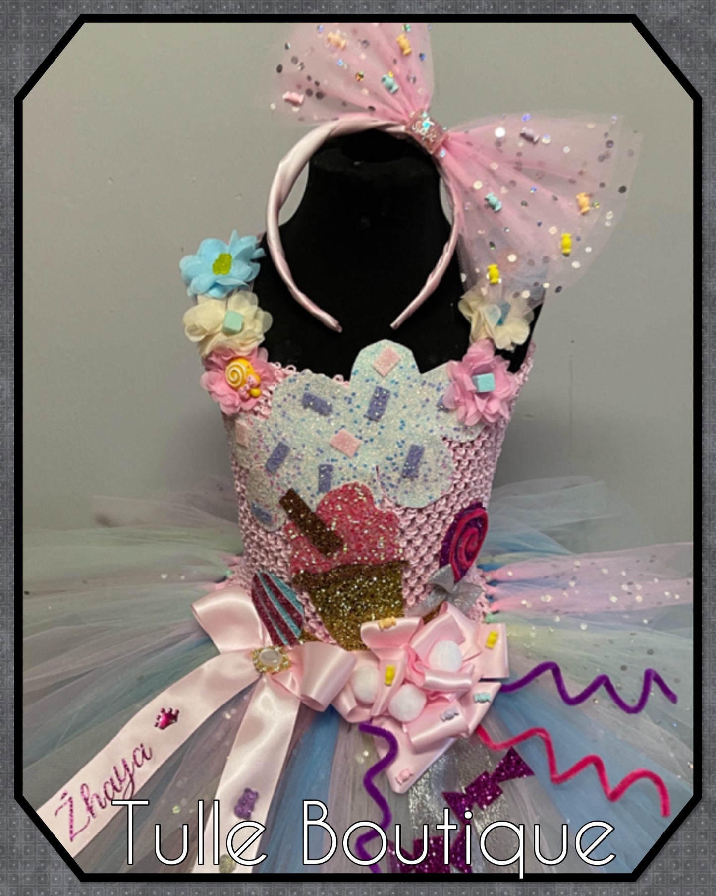 Candyland sweet birthday party tutu dress